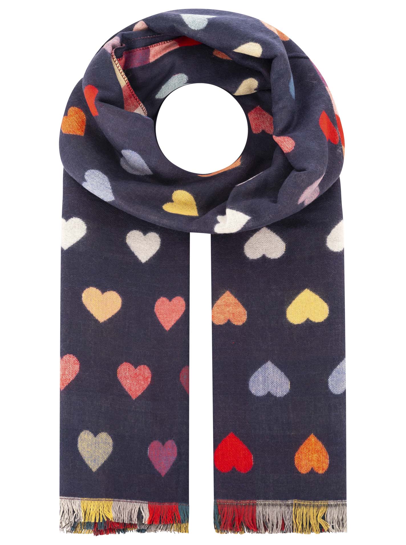 Schal Wollmix "Classic Herz"