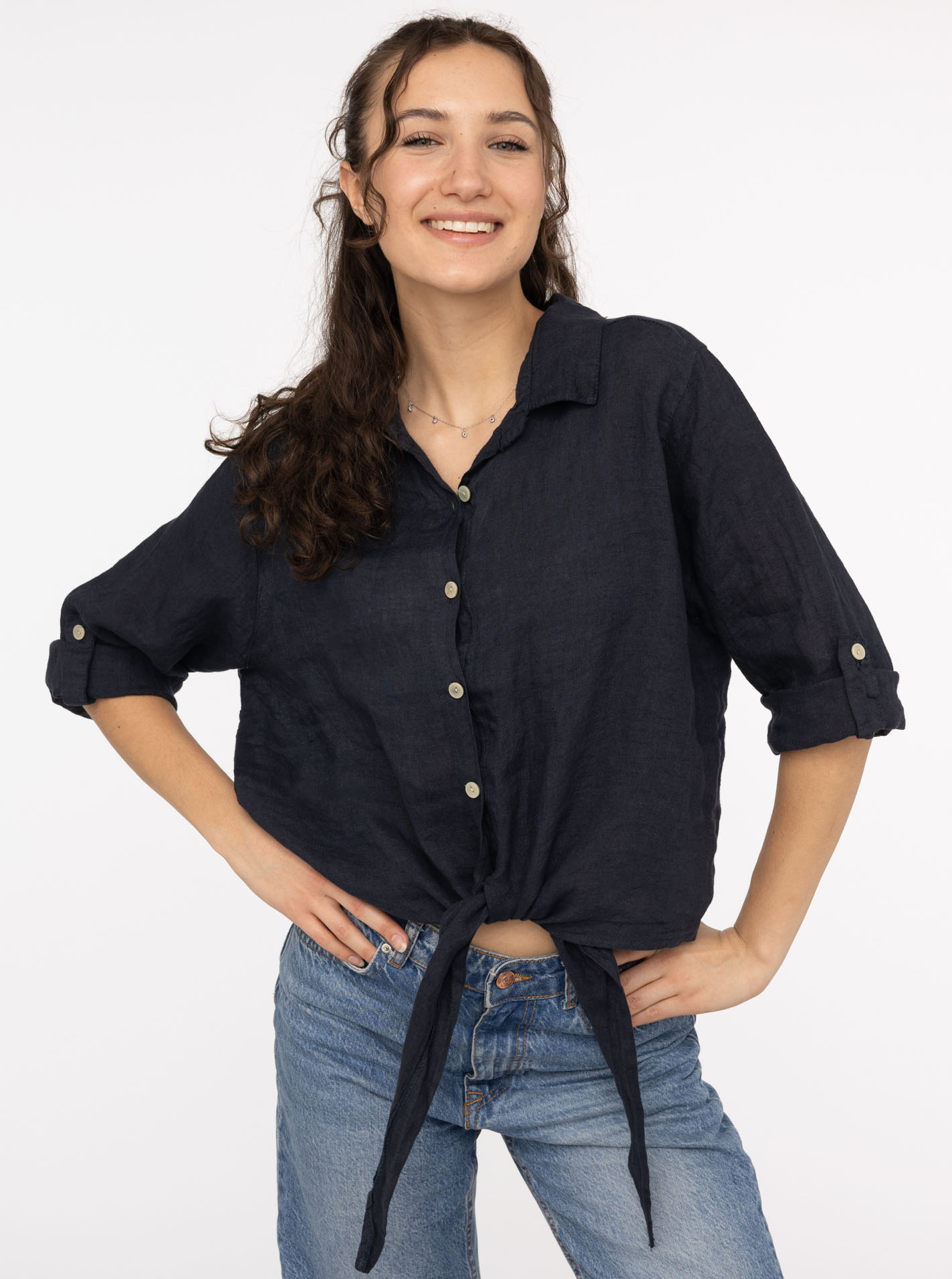 100% Leinen Bluse "Summer"