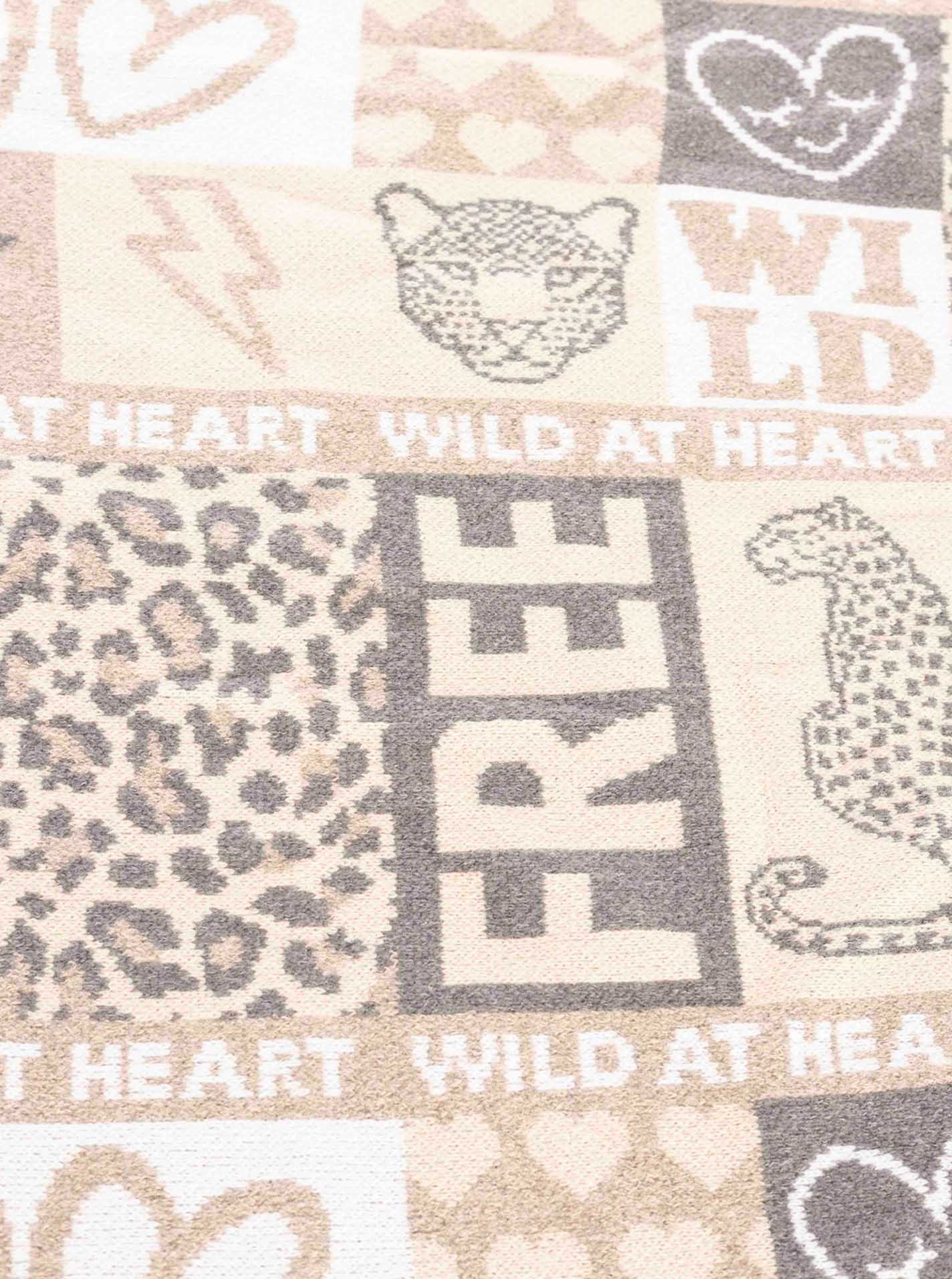 Dreieckstuch Strick "WILD"