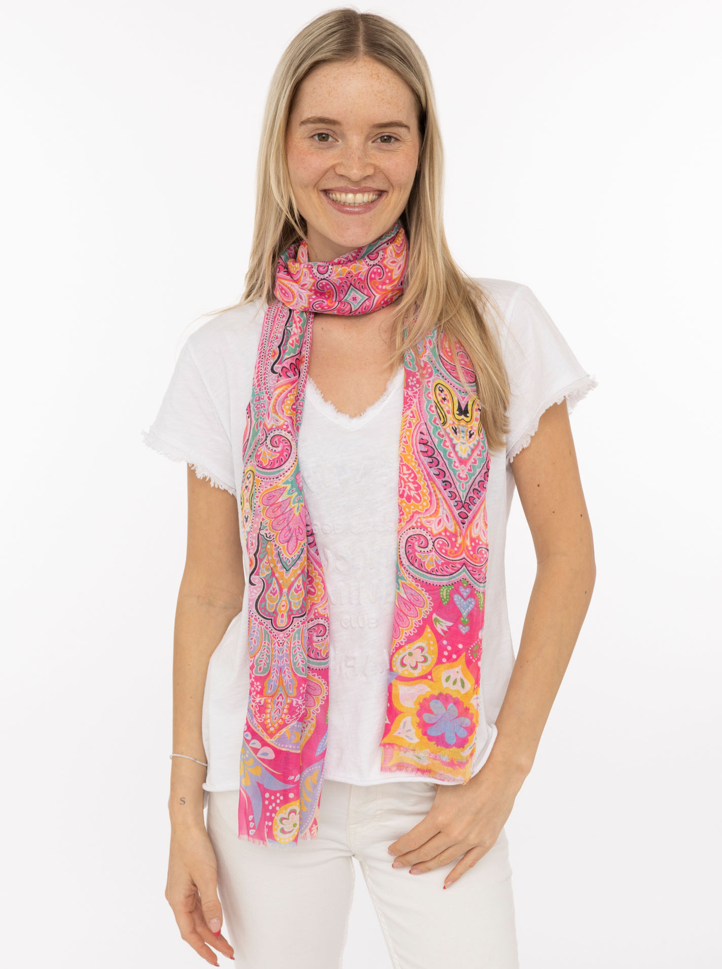 Schal Viskose Mix "Geometric Paisley"