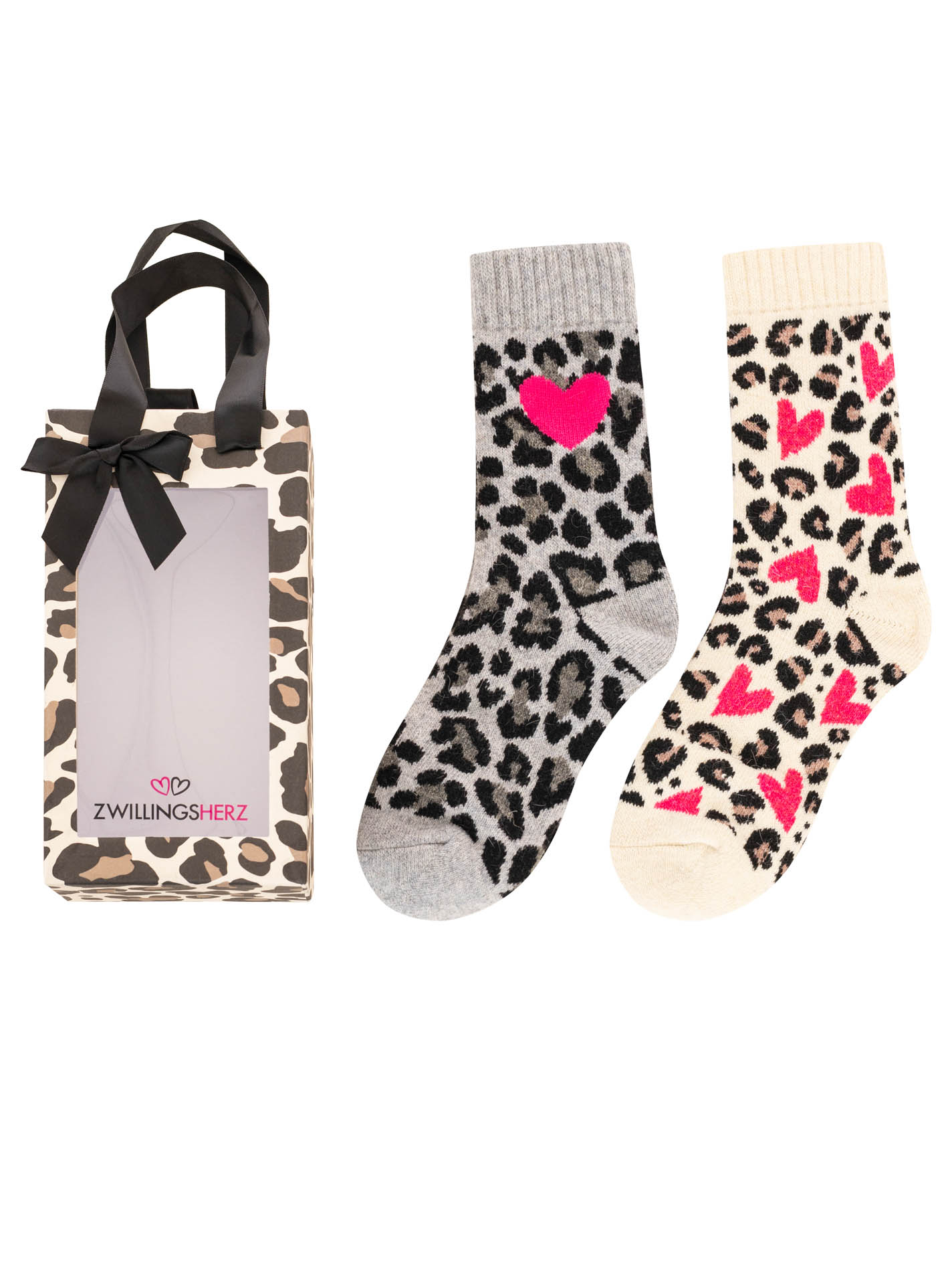 2er Pack Gifting Box Socken "Leo Love"