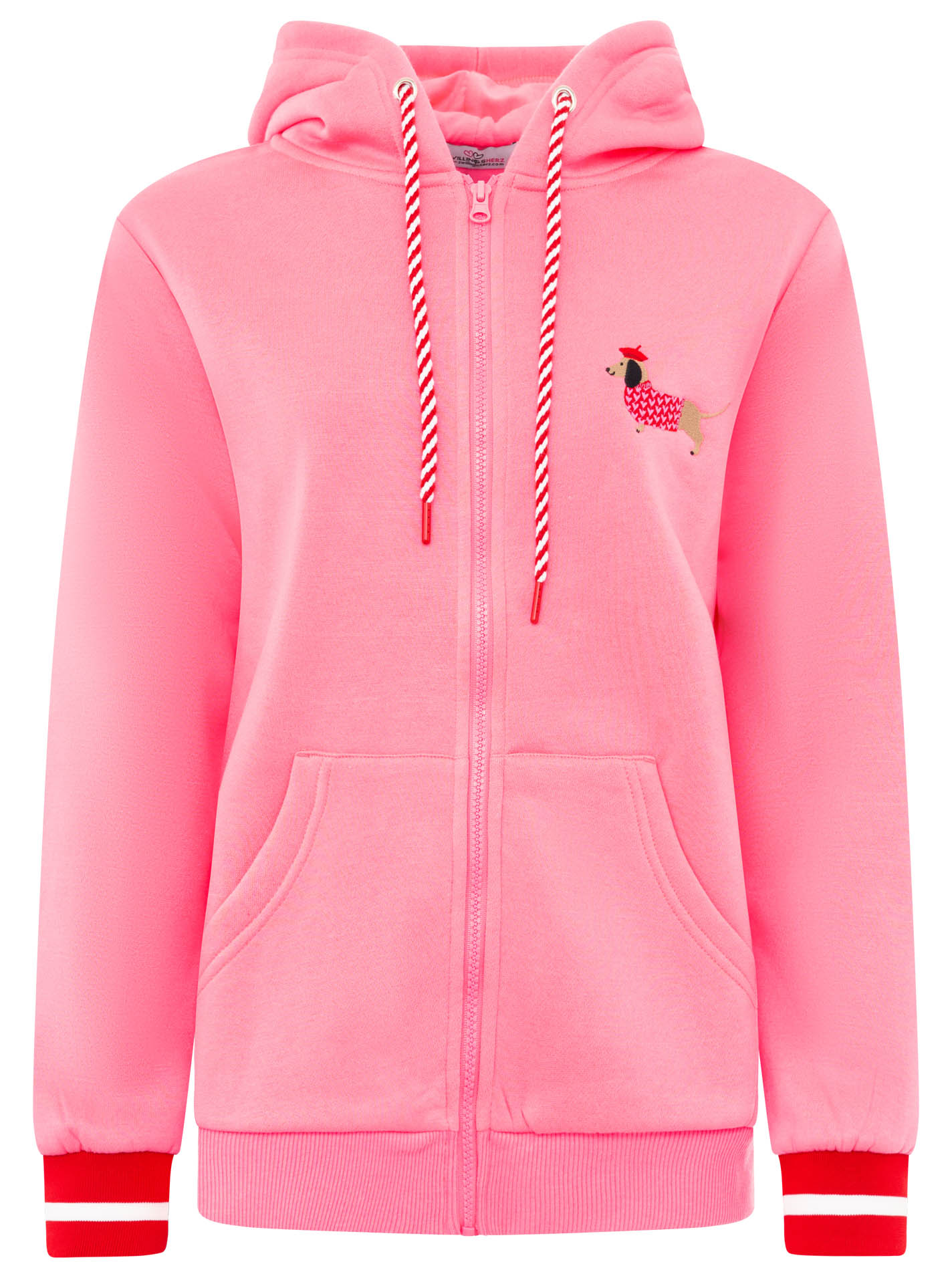 Hoodiejacke "Très Bien"