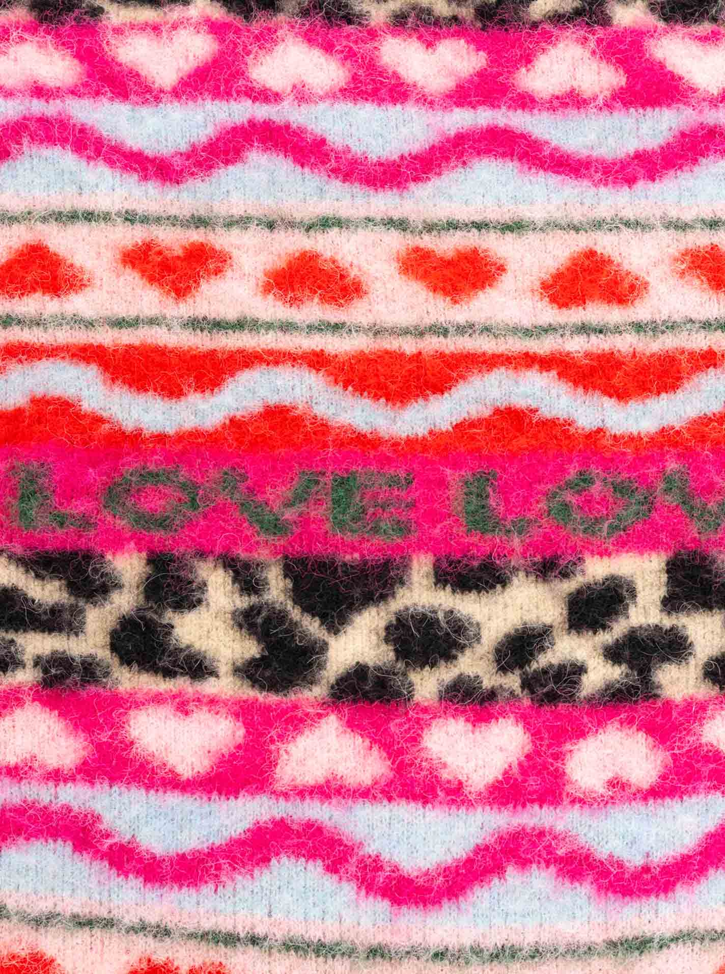 Dreieckstuch Strick "LEO LOVE"