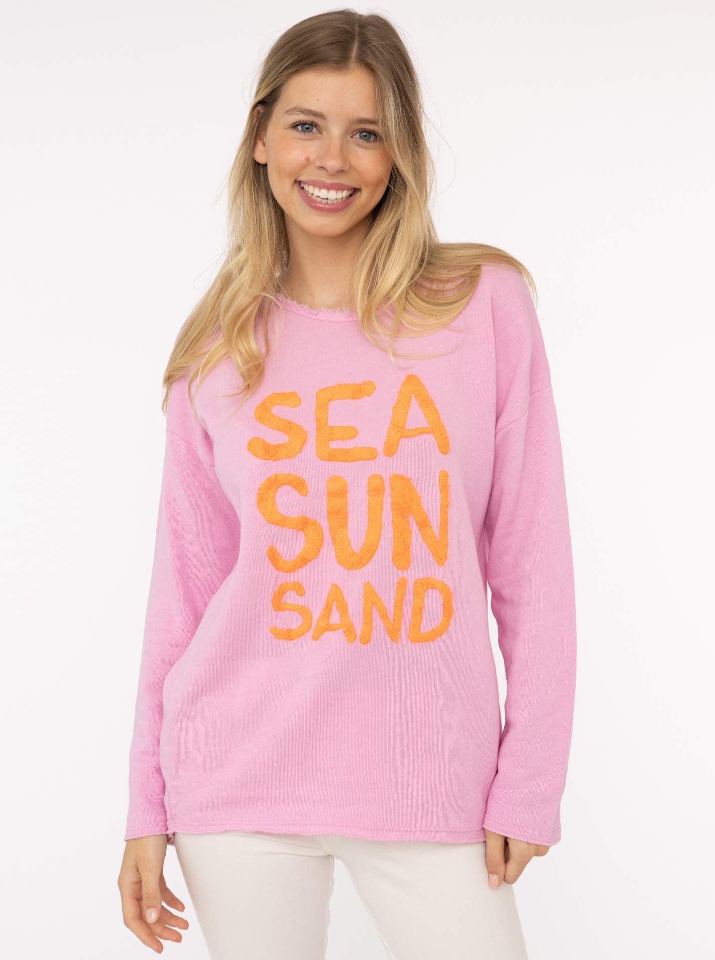 Pullover Sweat V-Schnitt "Sea Sand Sun"