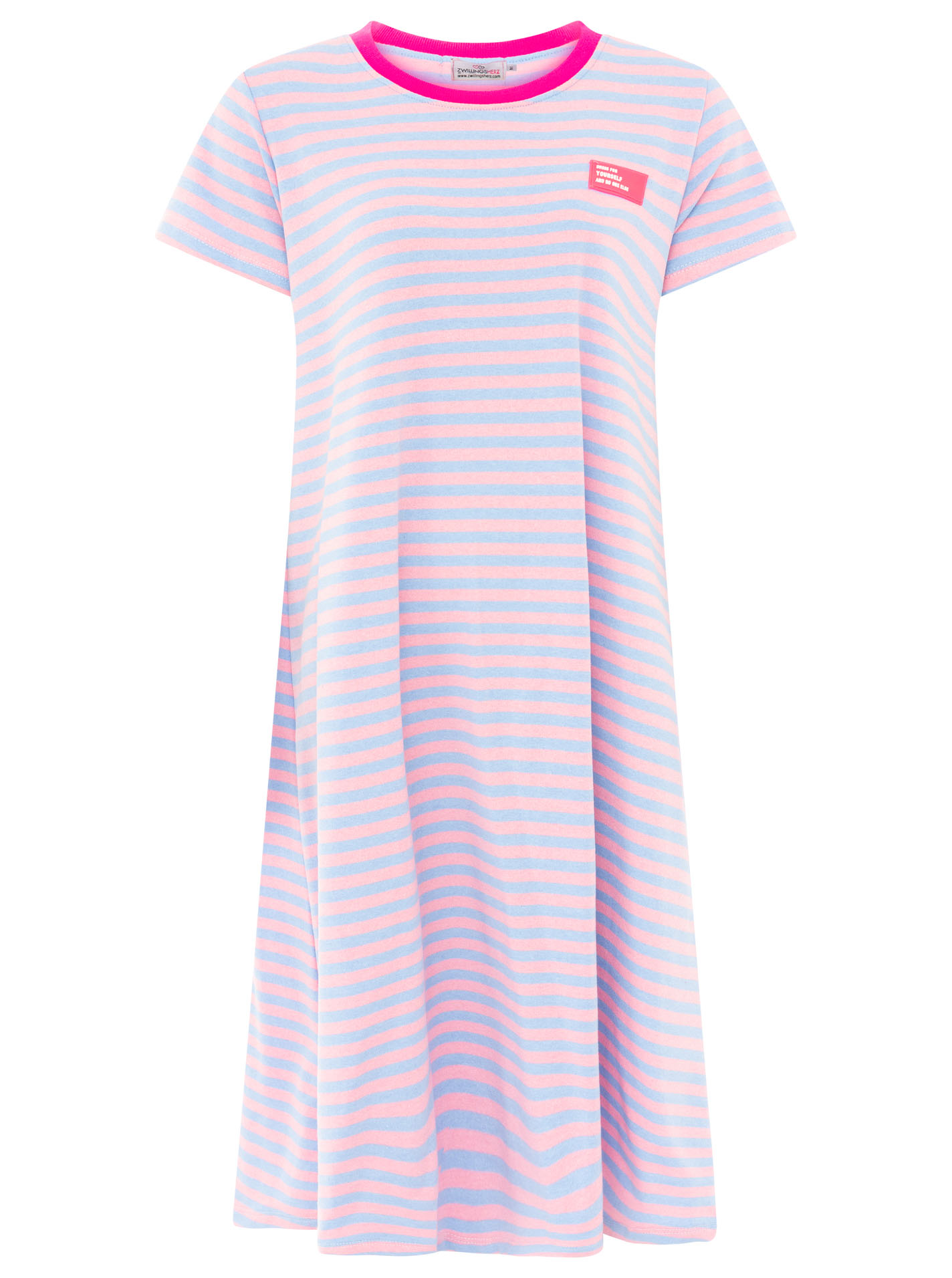 Sweat Kleid "Neon Streifen"