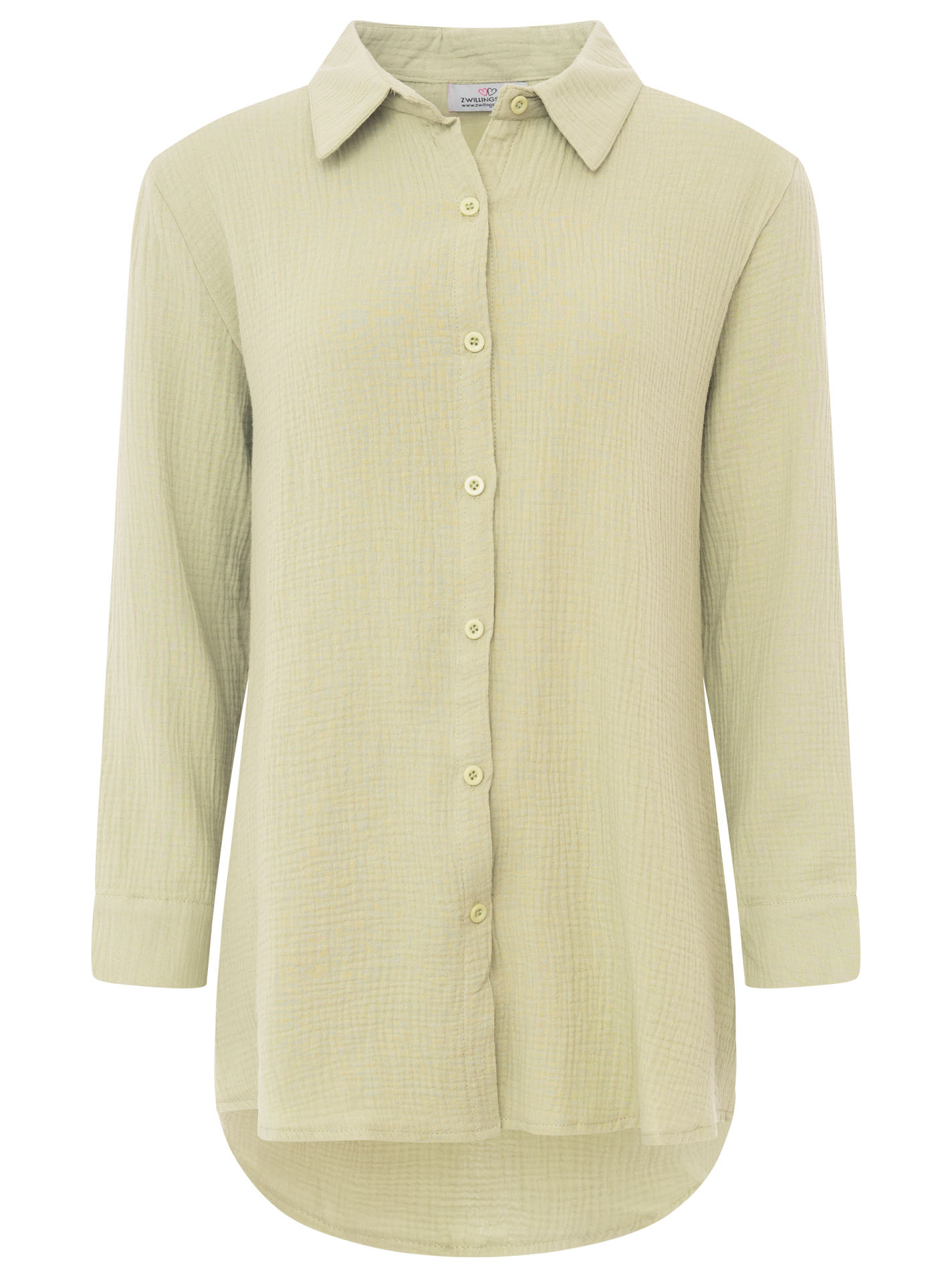 XXL Musselin Bluse "Knopfleiste"