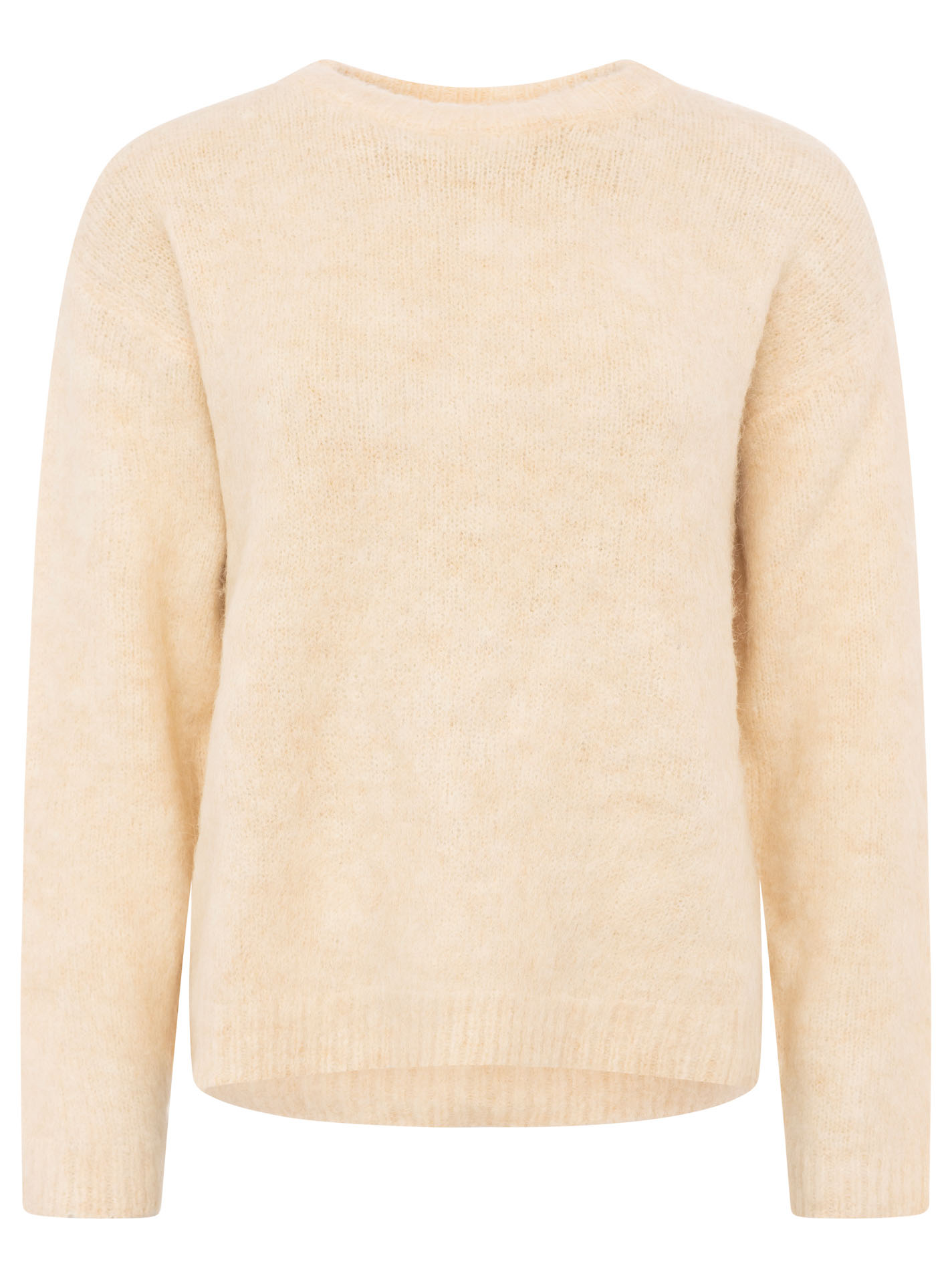 Flauschiger Brushed Alpaka Pullover "Uni"