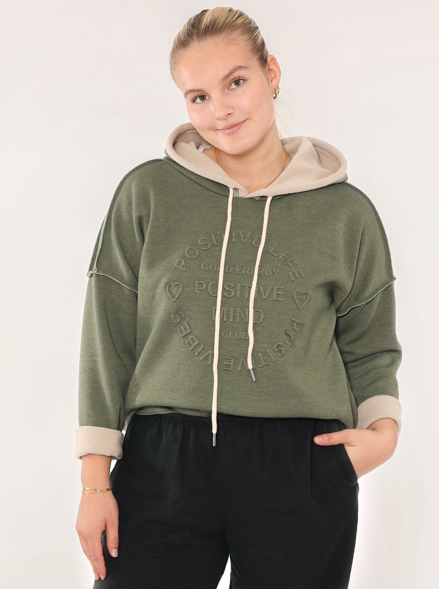 Doubleface Hoodie "Positive Mind"