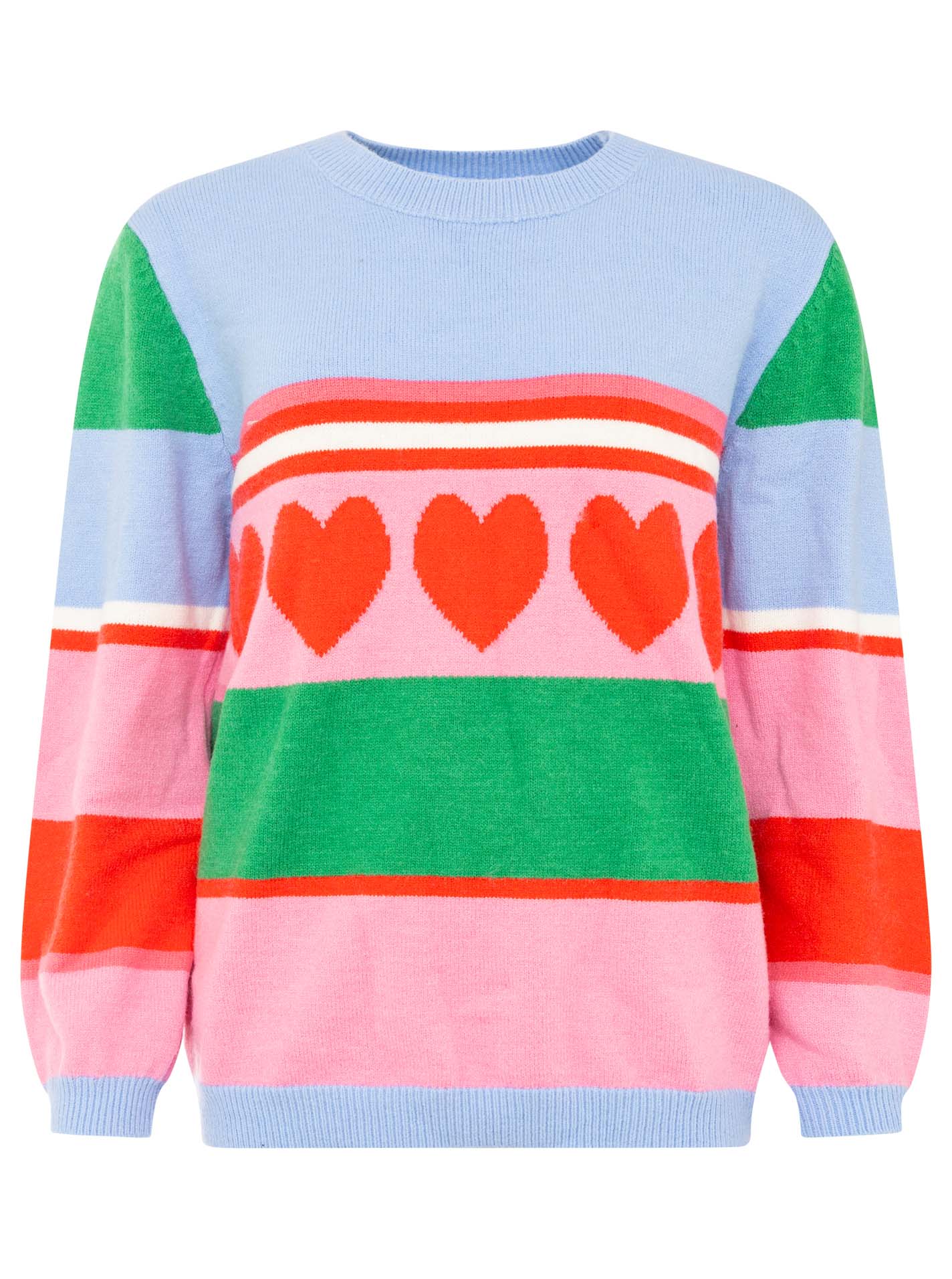 Sweatshirt "Herzen Streifen"