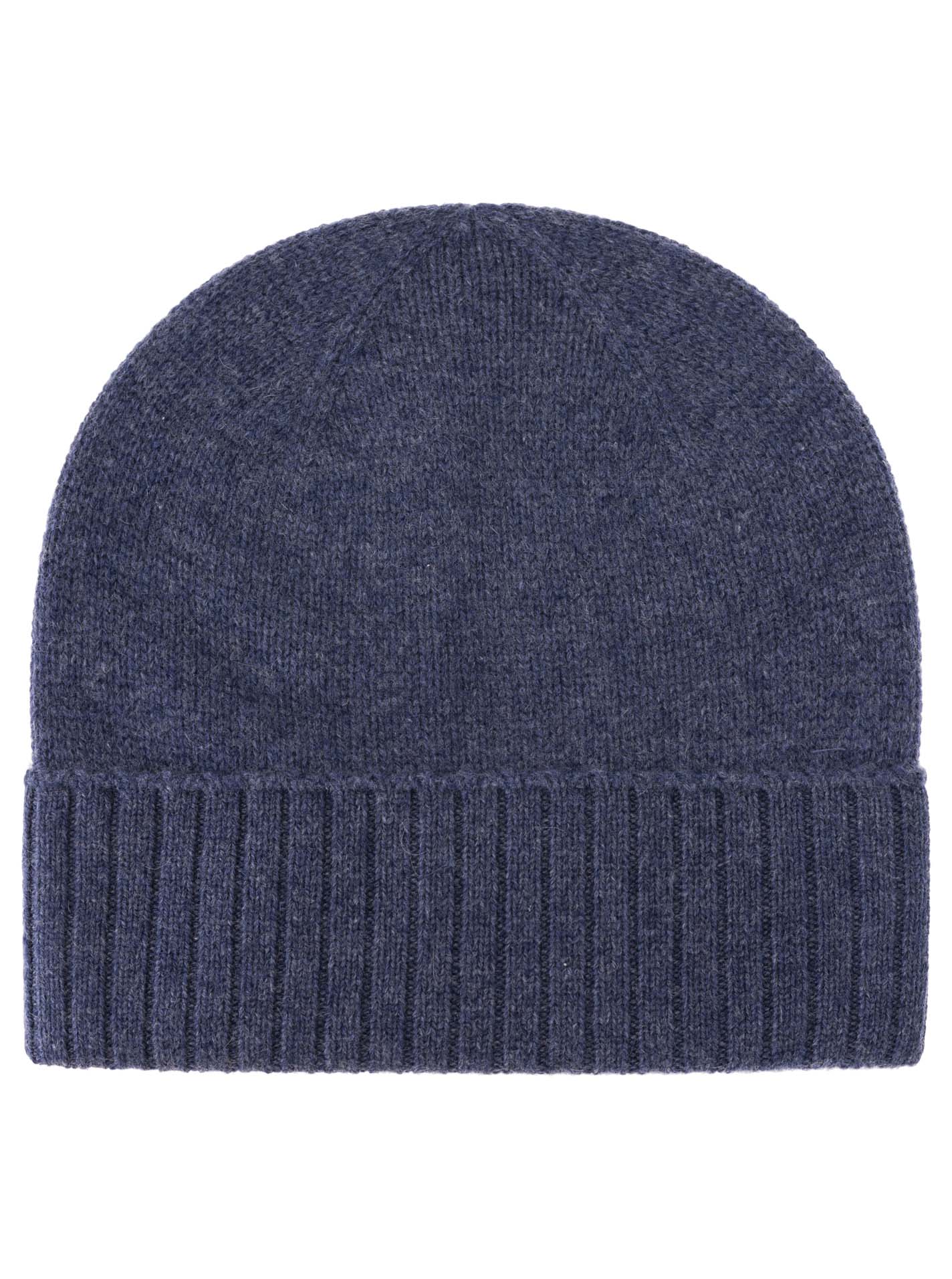 100% Cashmere Mütze gerippter Umschlag