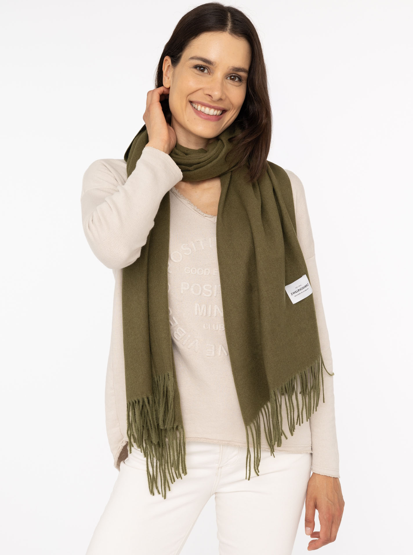 Kuschelschal "Uni & Franse"