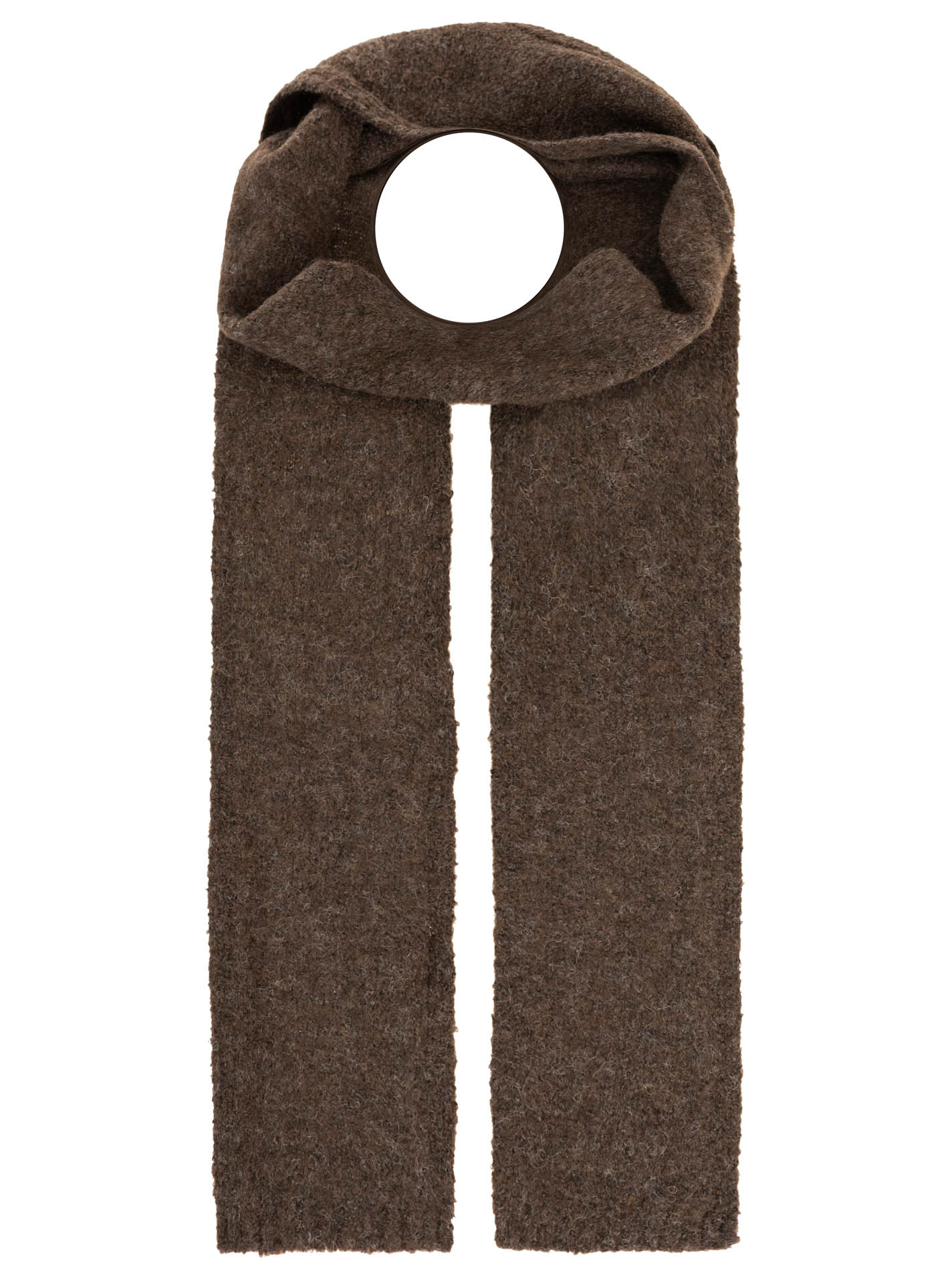 Schmaler Schal Wollmix "Uni"