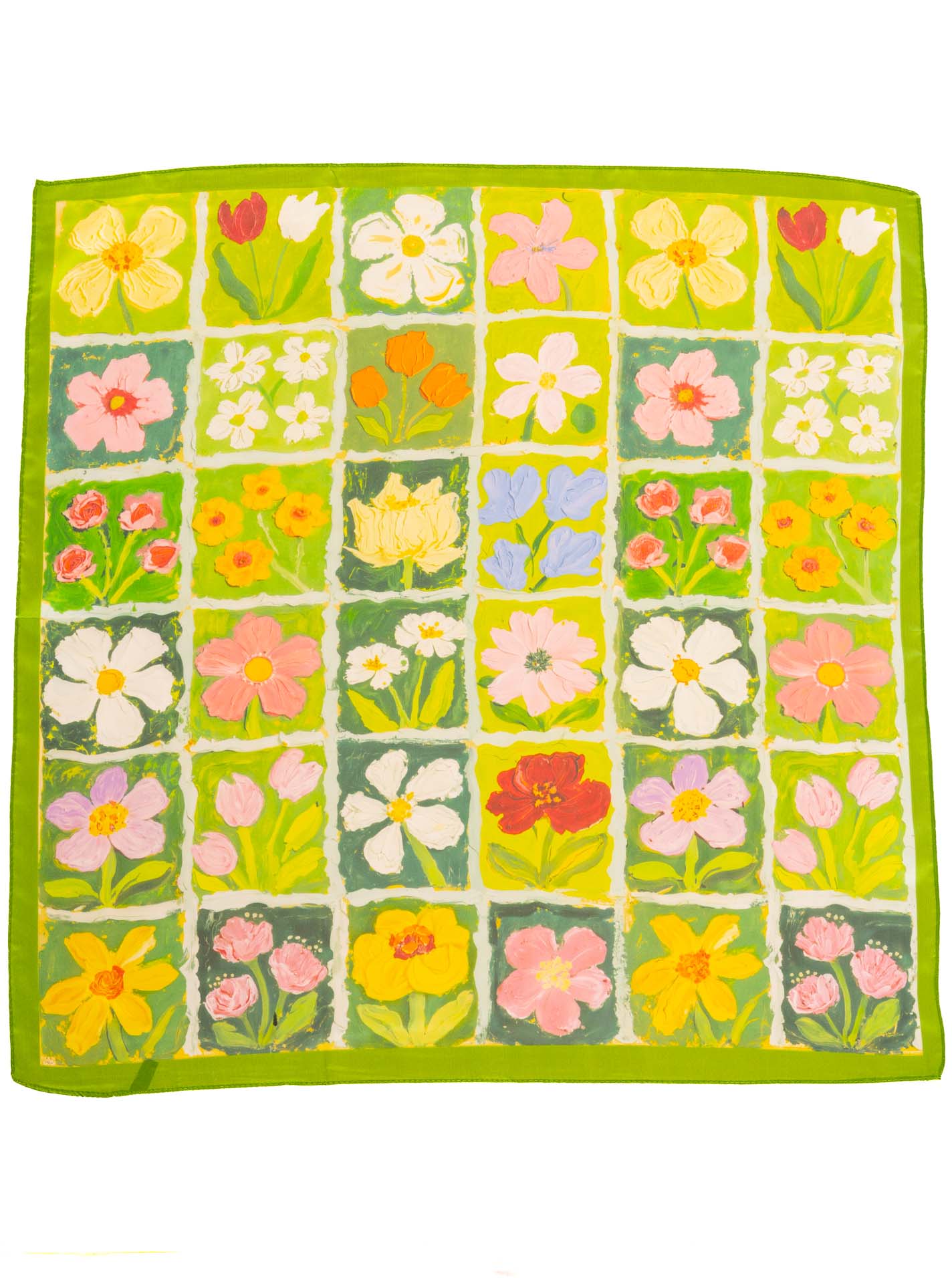 Nickituch "Frühlingsblumen"
