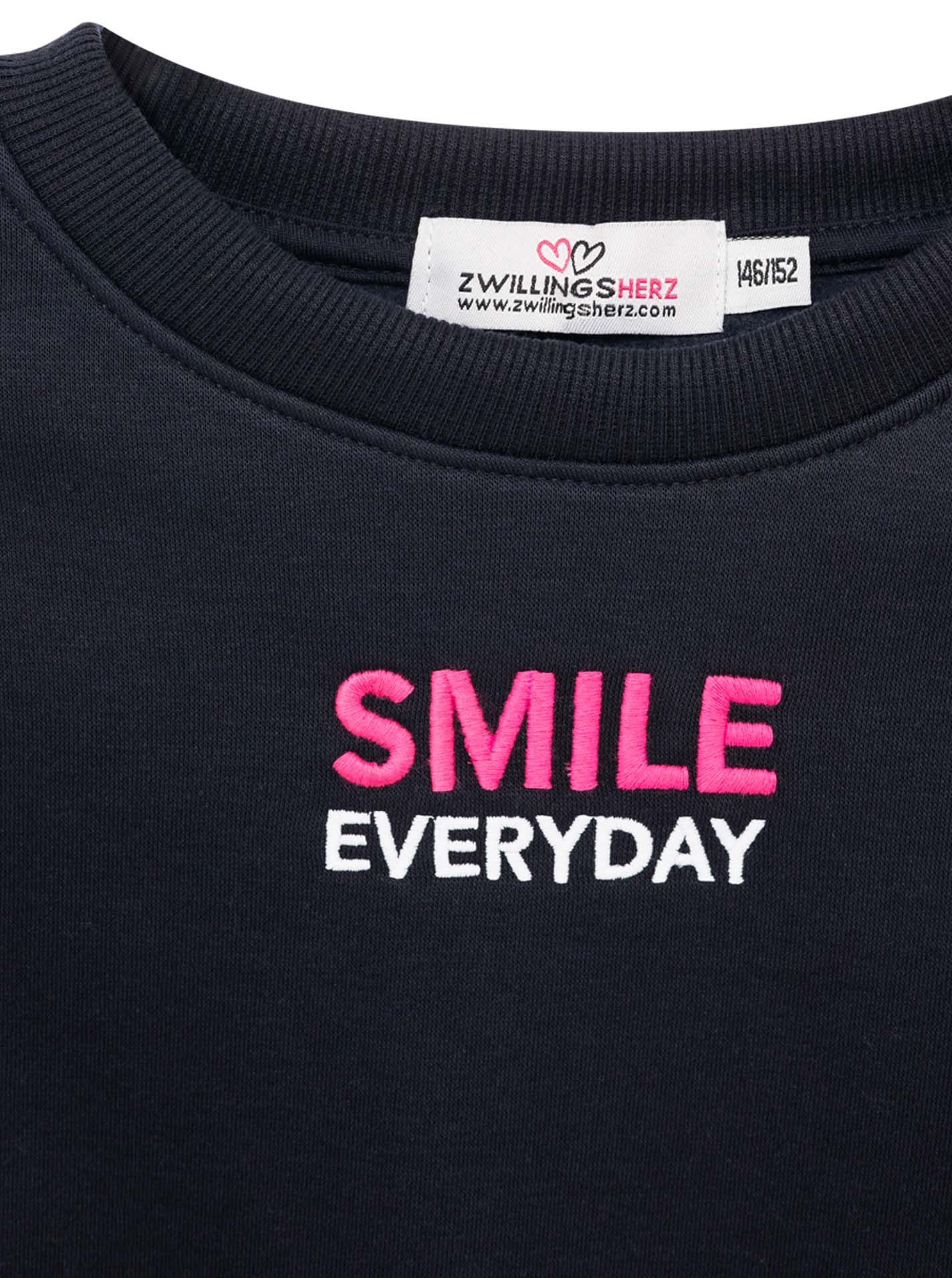 Kids Rundhalssweater "SMILE"