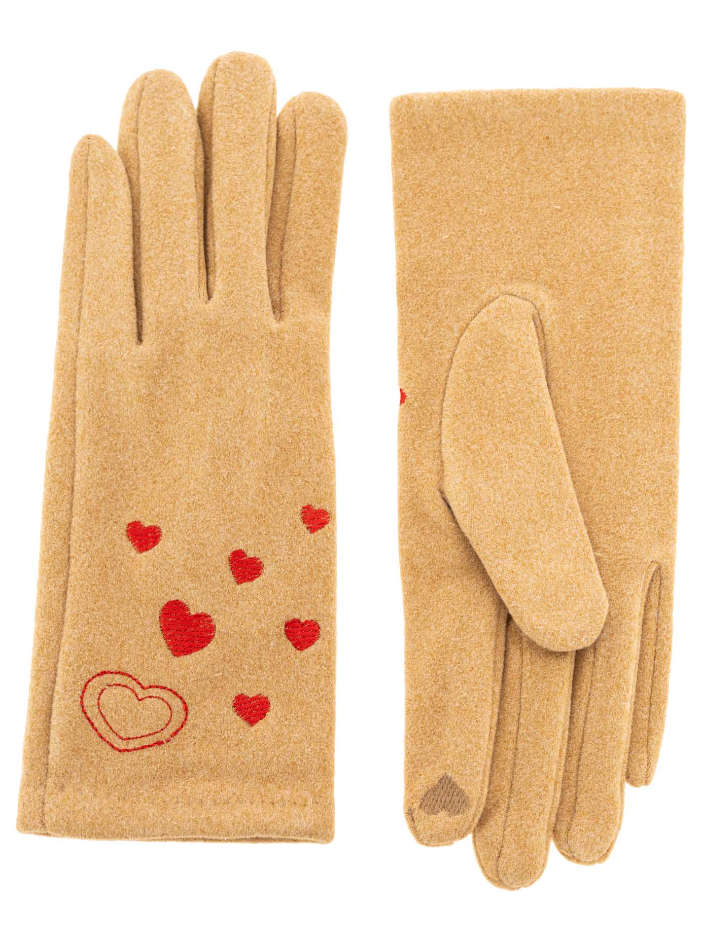 Handschuhe Stickerei 10er Set "Herzen"