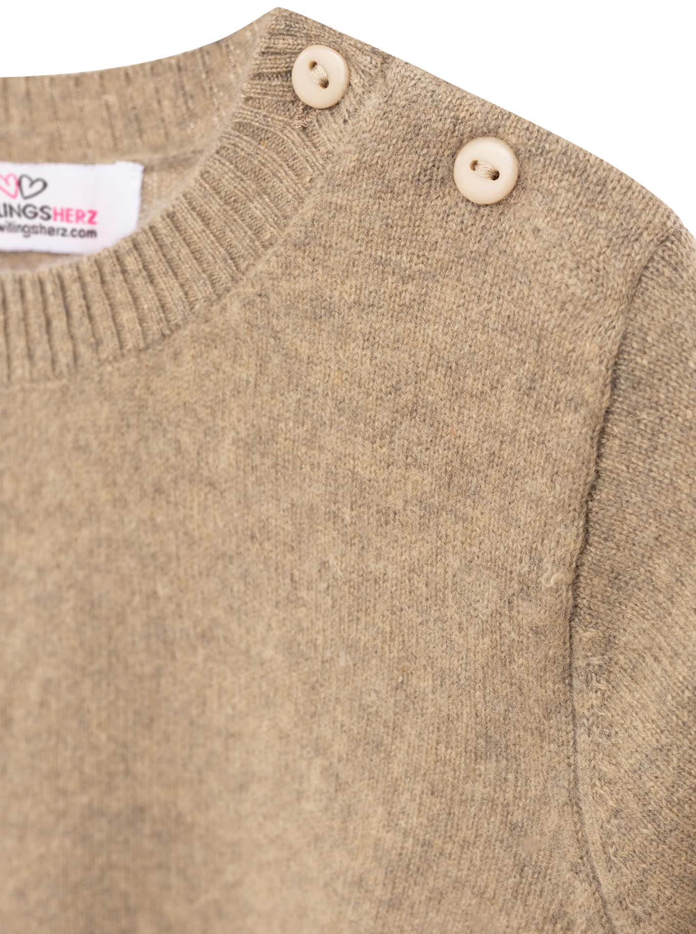 100% Cashmere Kids Pullover mit Knöpfen