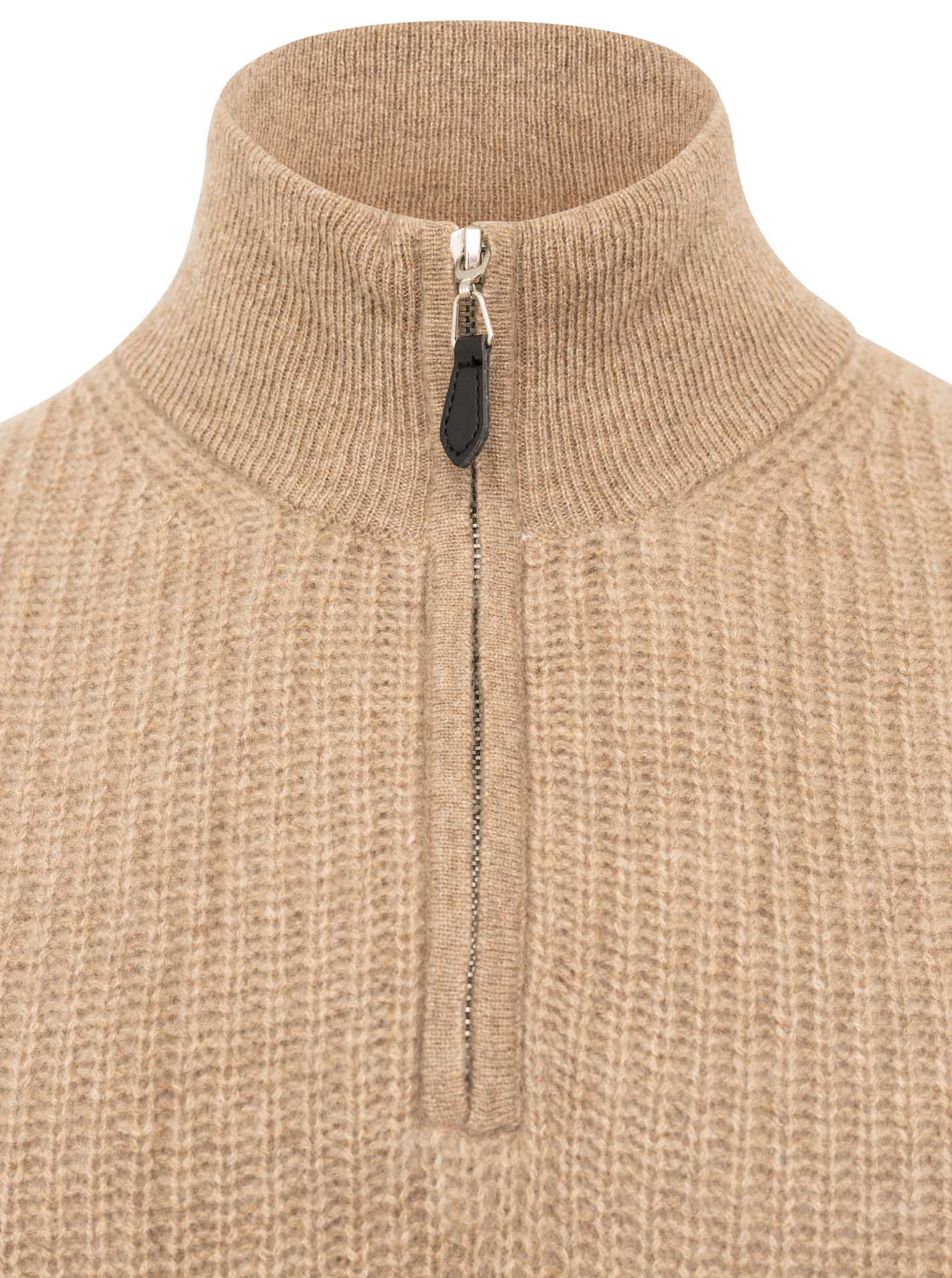 100% Cashmere Herren Troyer Grobstrick