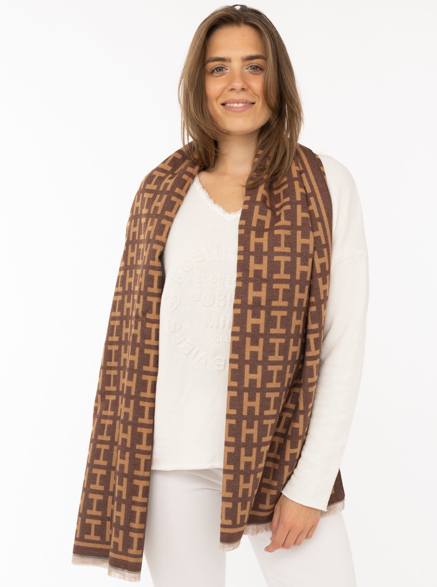 Schal Viskose "H Muster"