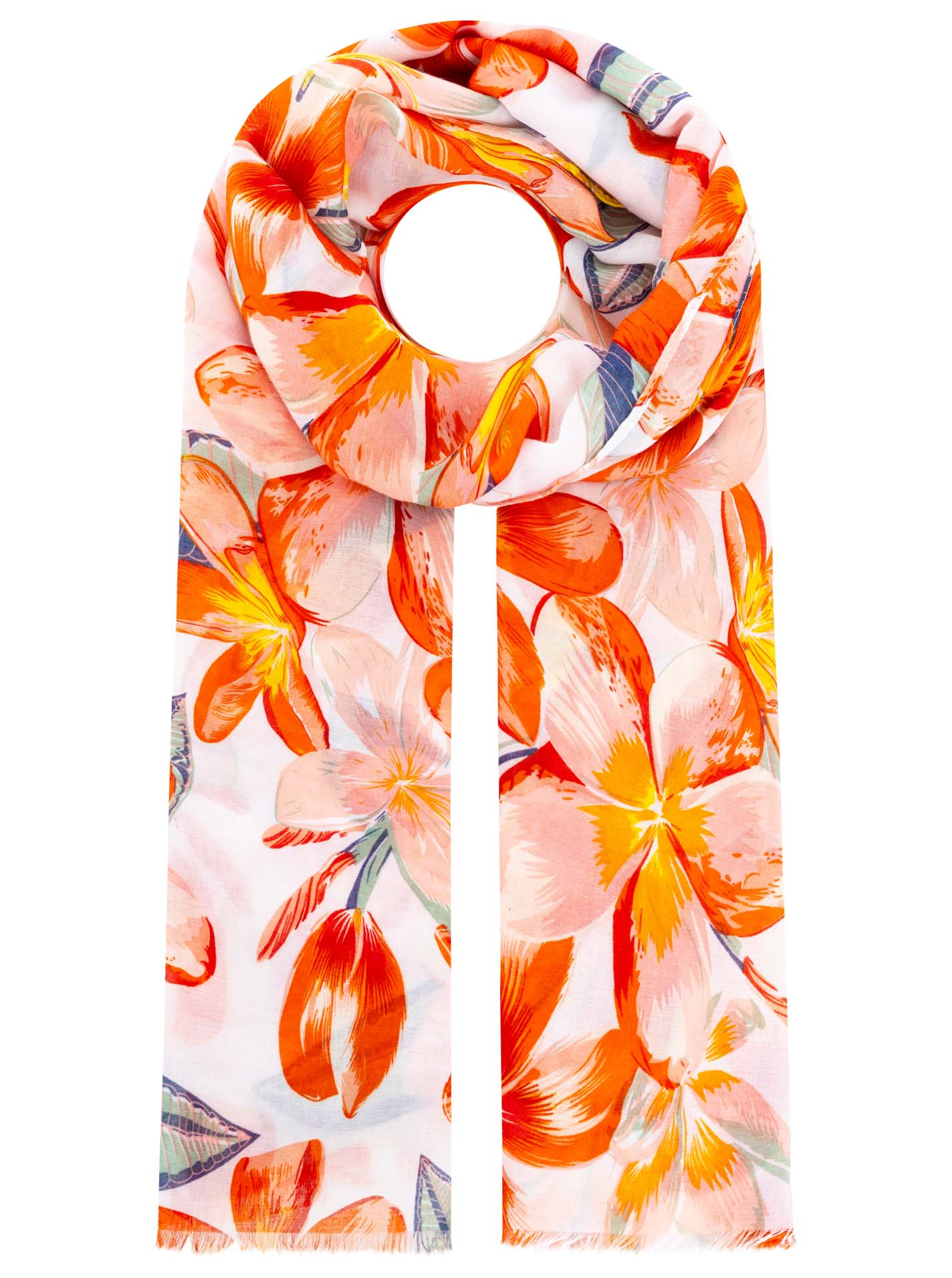 ART694914fbc4d0a_090_Schal_Blumenmeer_4106_K25820_Orange Schal "Blumenmeer"