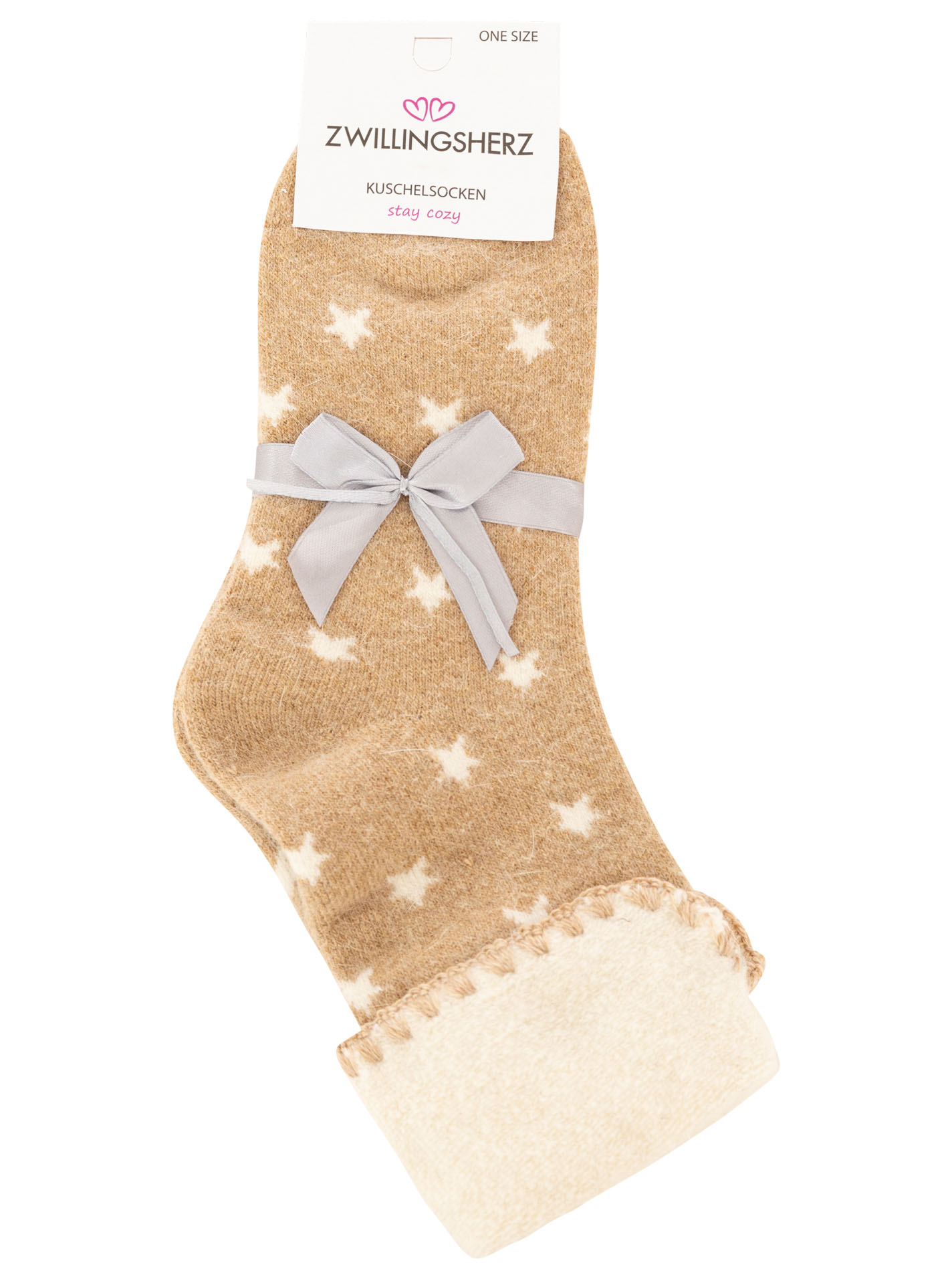10er Set Kuschelsocken Wollmix "Stars"