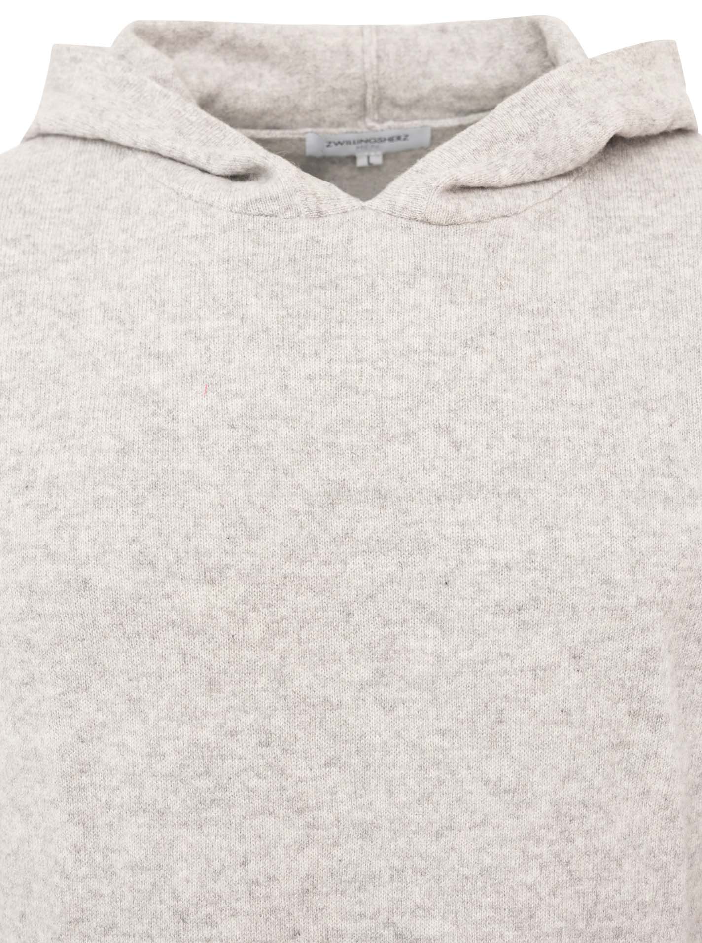 100% Cashmere Herren Hoodie Strick