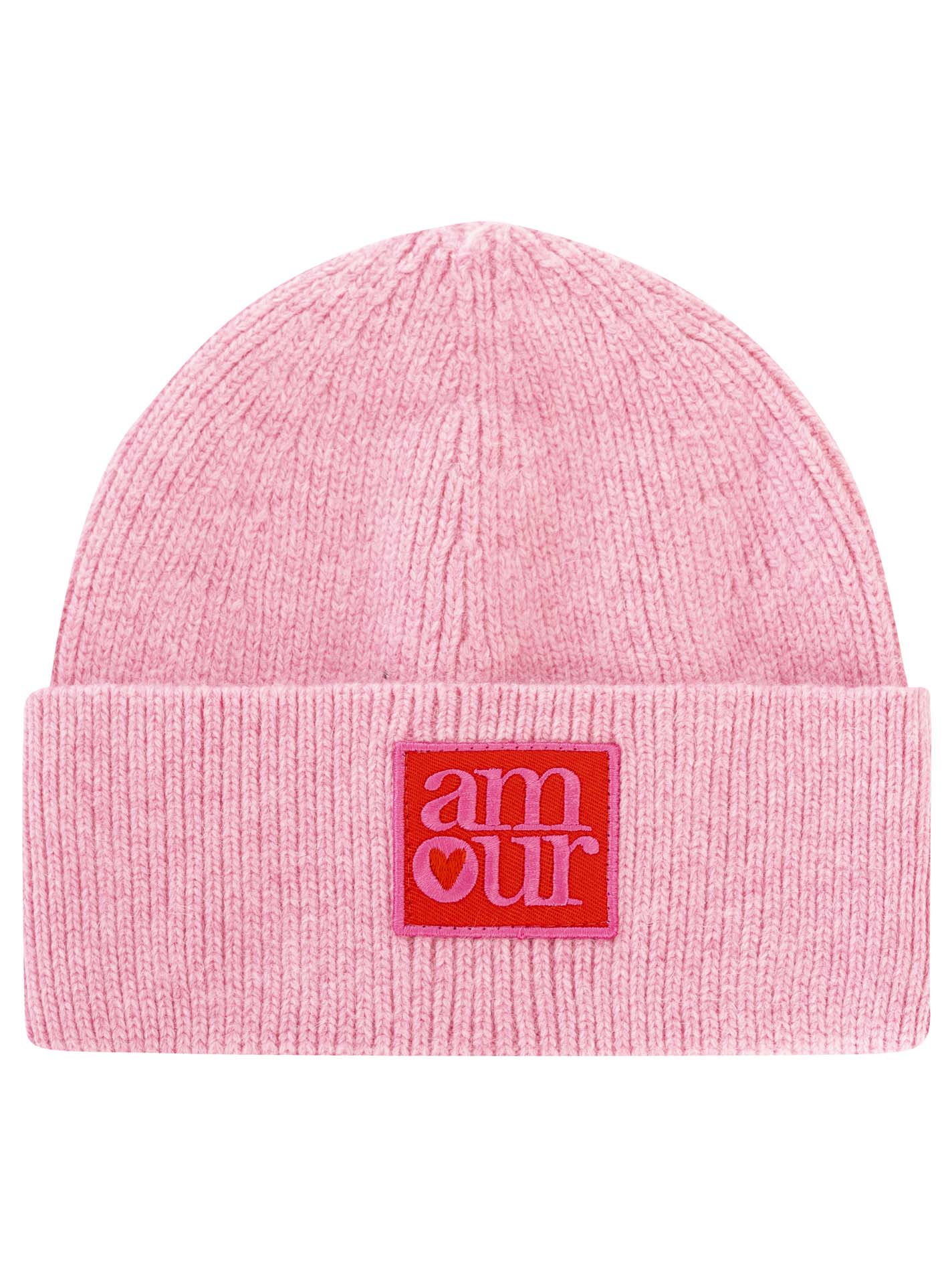 Umschlagmütze Wollmix "Amour"