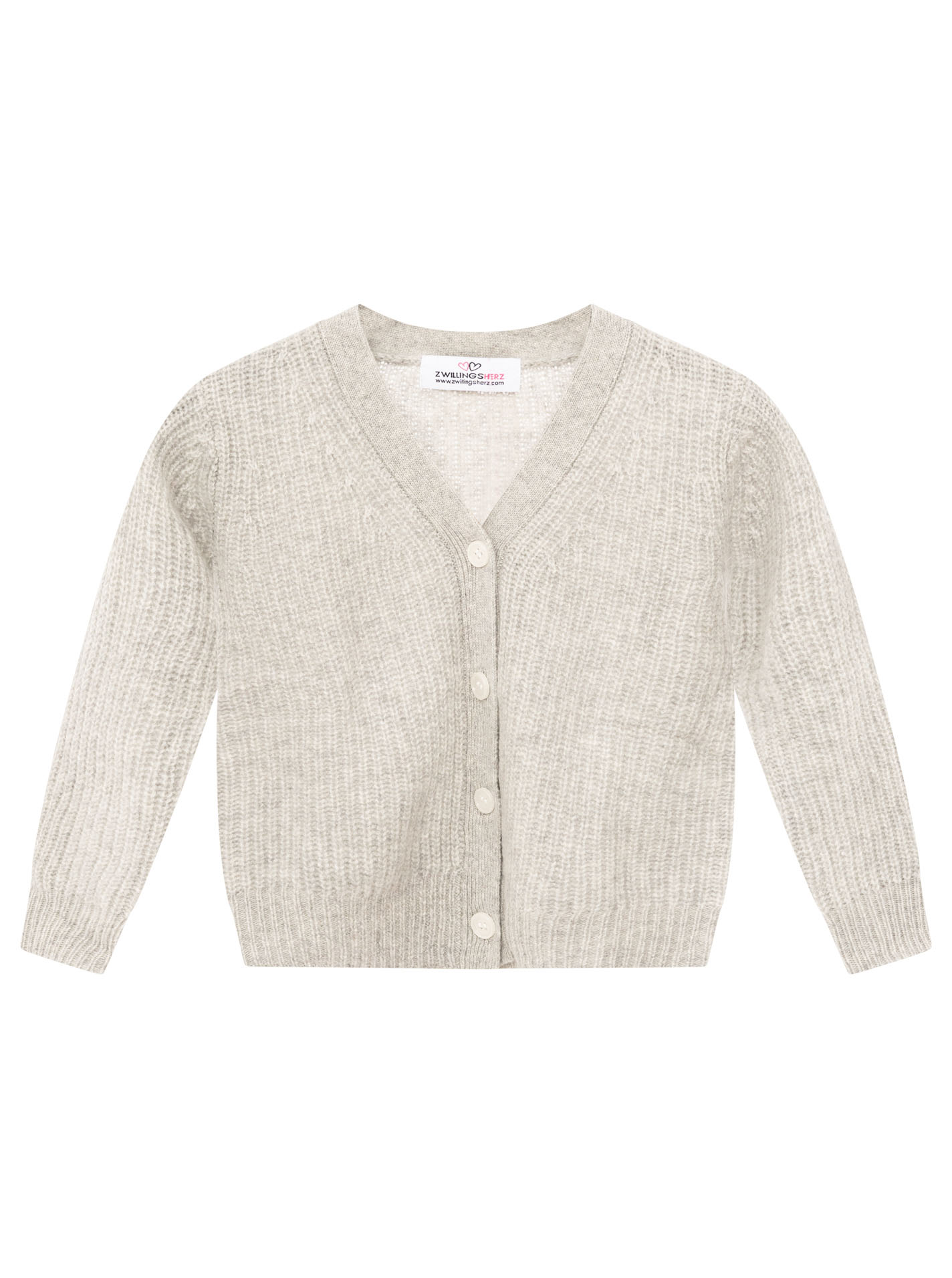 100% Cashmere Kids Gerippter Cardigan