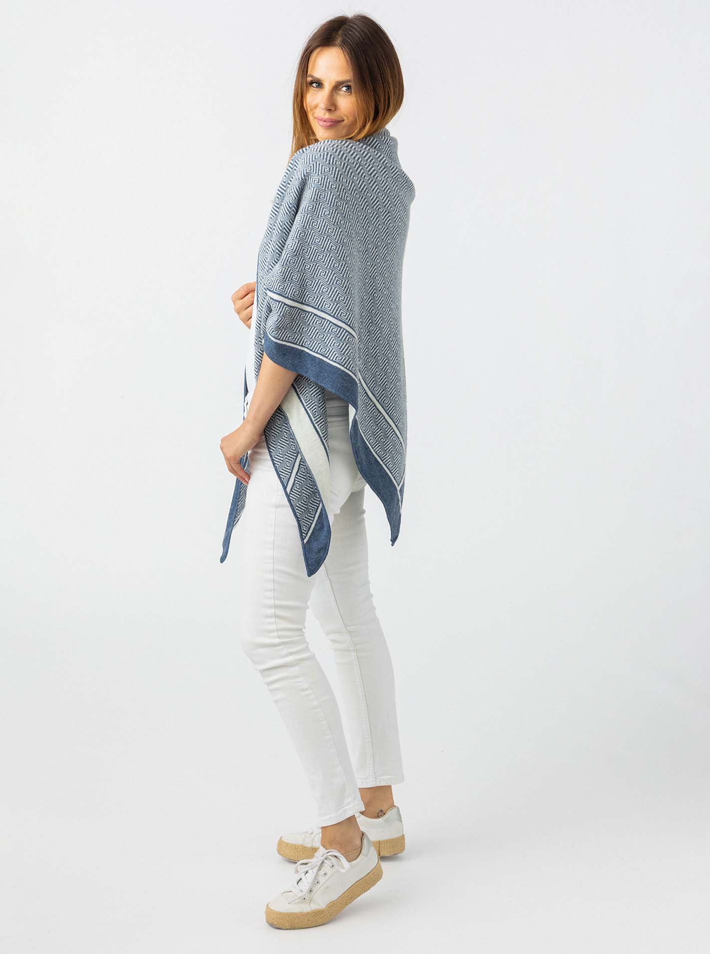 Dreieckstuch Kaschmir "Labyrinth Story"