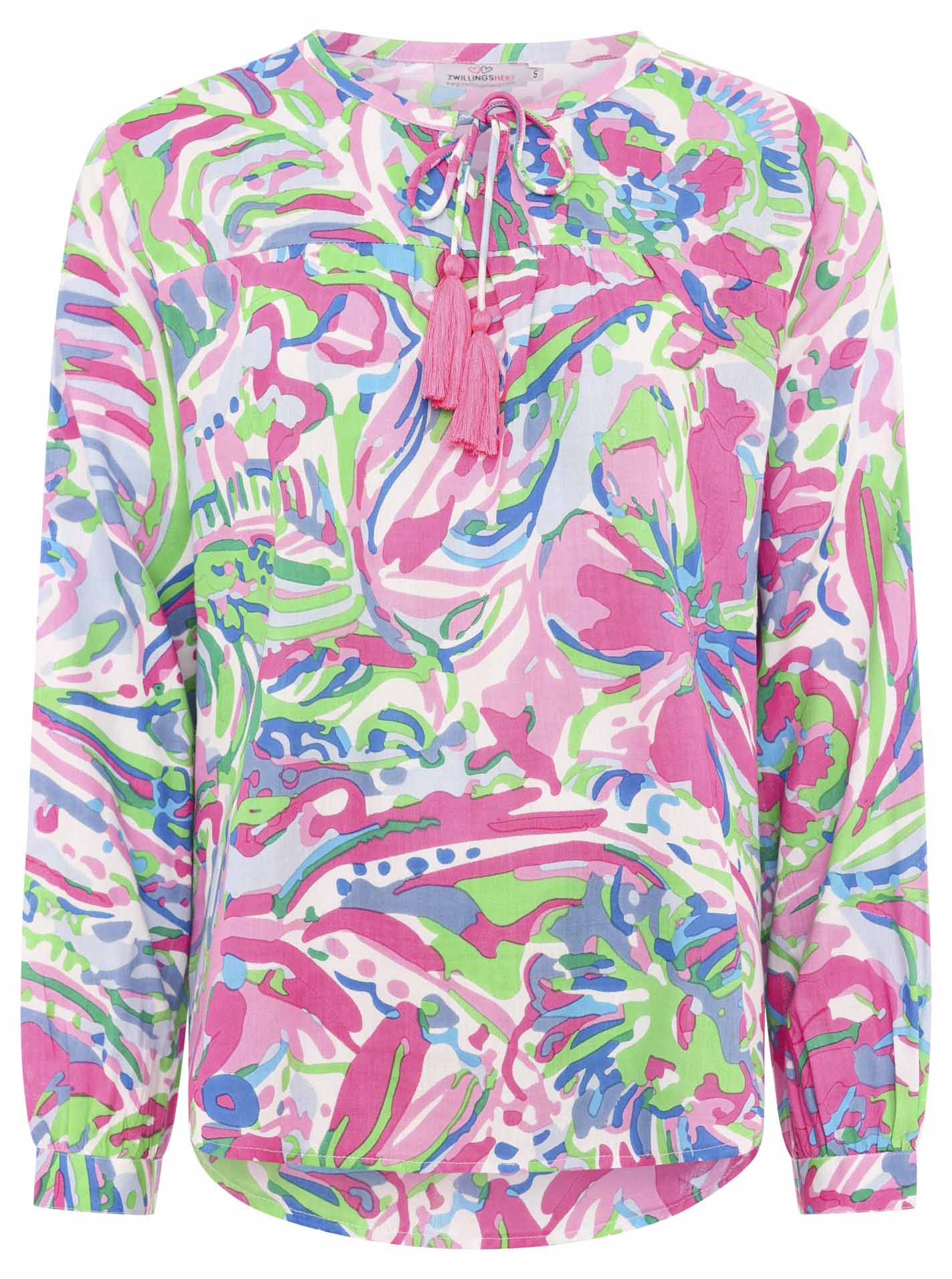Bluse Viskose "Bunter Dschungel"