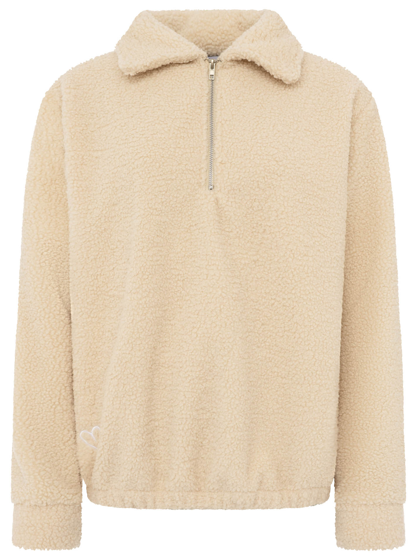 Teddy Oversized Polo "Stick Herzen"