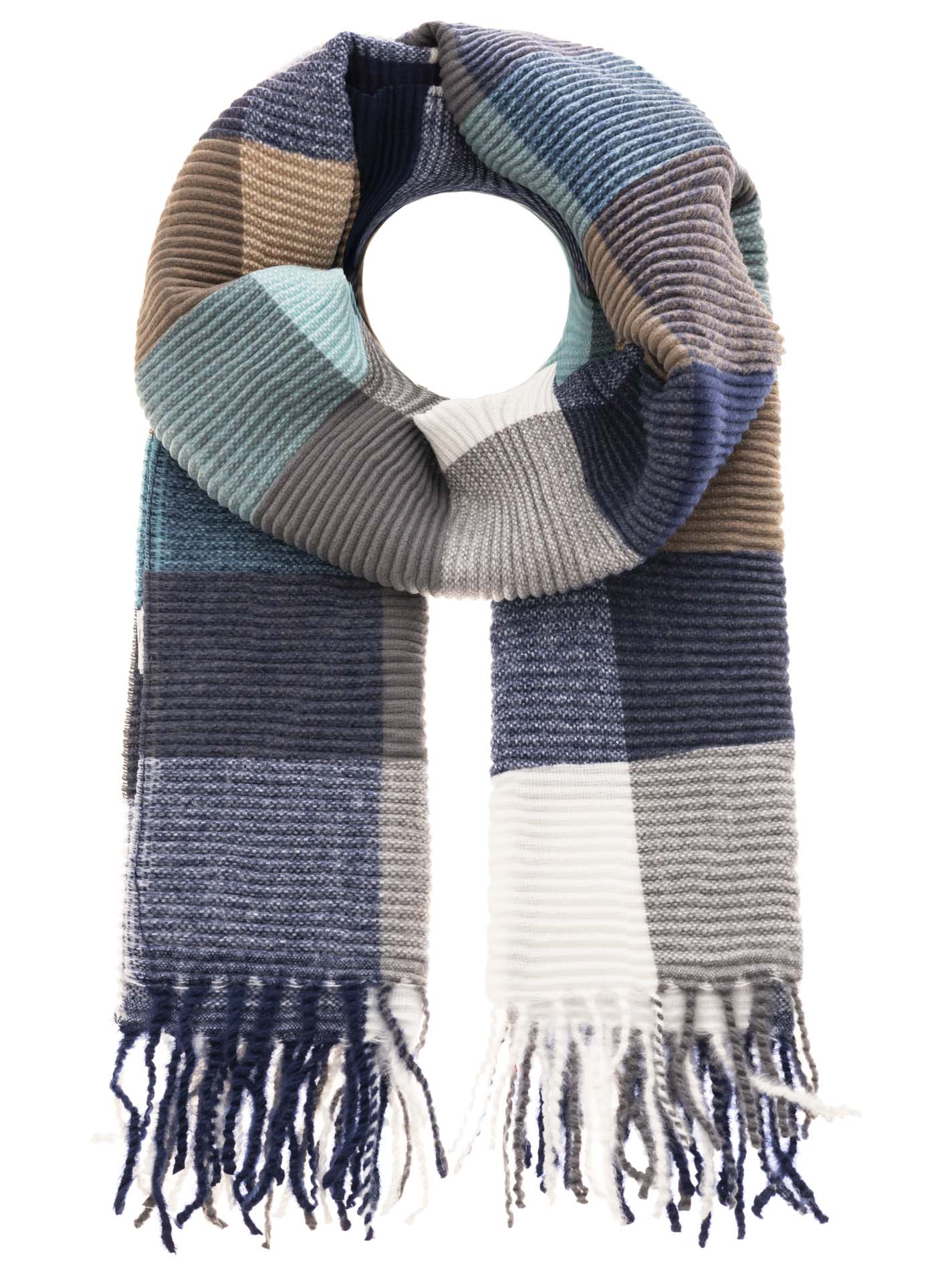 Winterschal Viskose "Wave Karo"