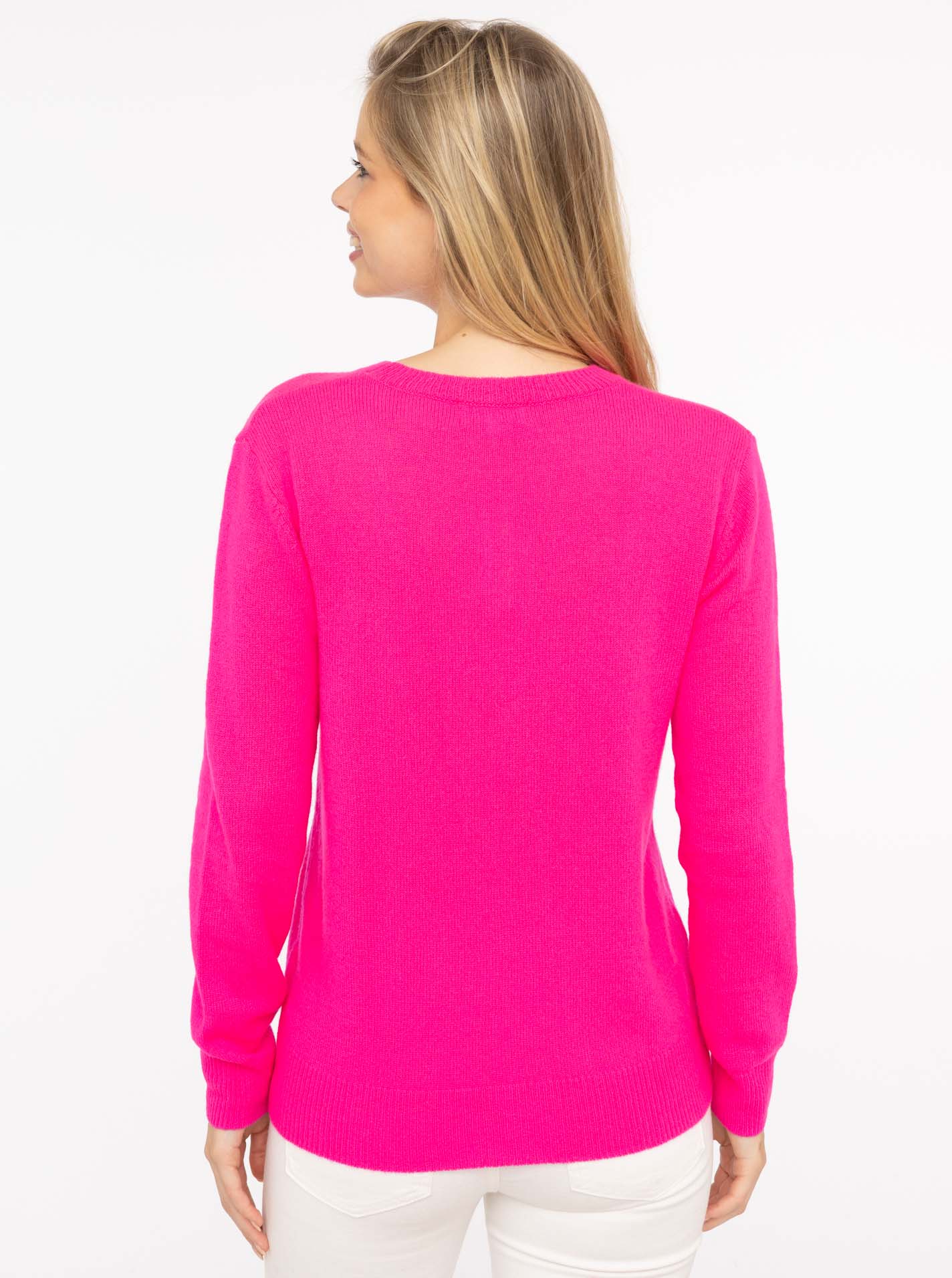 100% Cashmere Rundhals Pullover "LOVE"