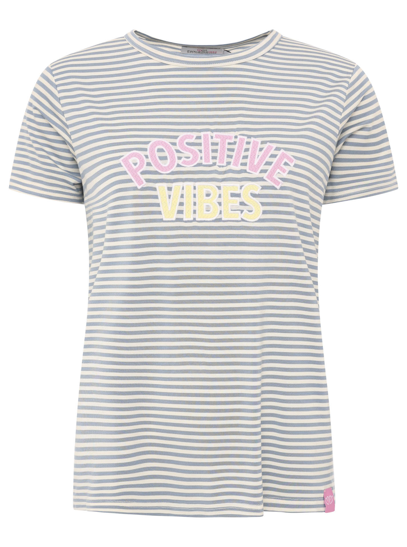 T-Shirt Streifen "Positive Vibes"