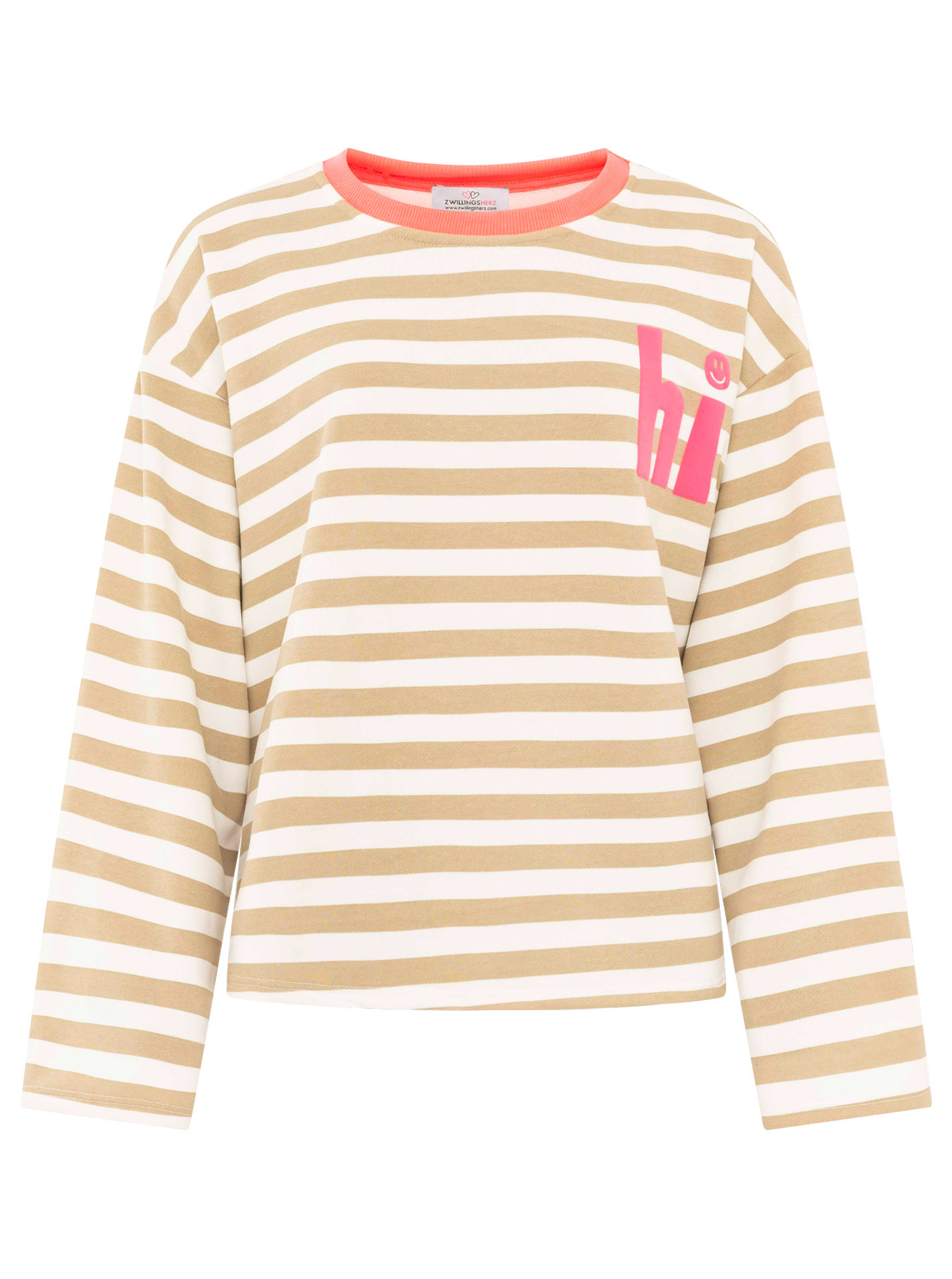 Streifen Shirt "Hi"