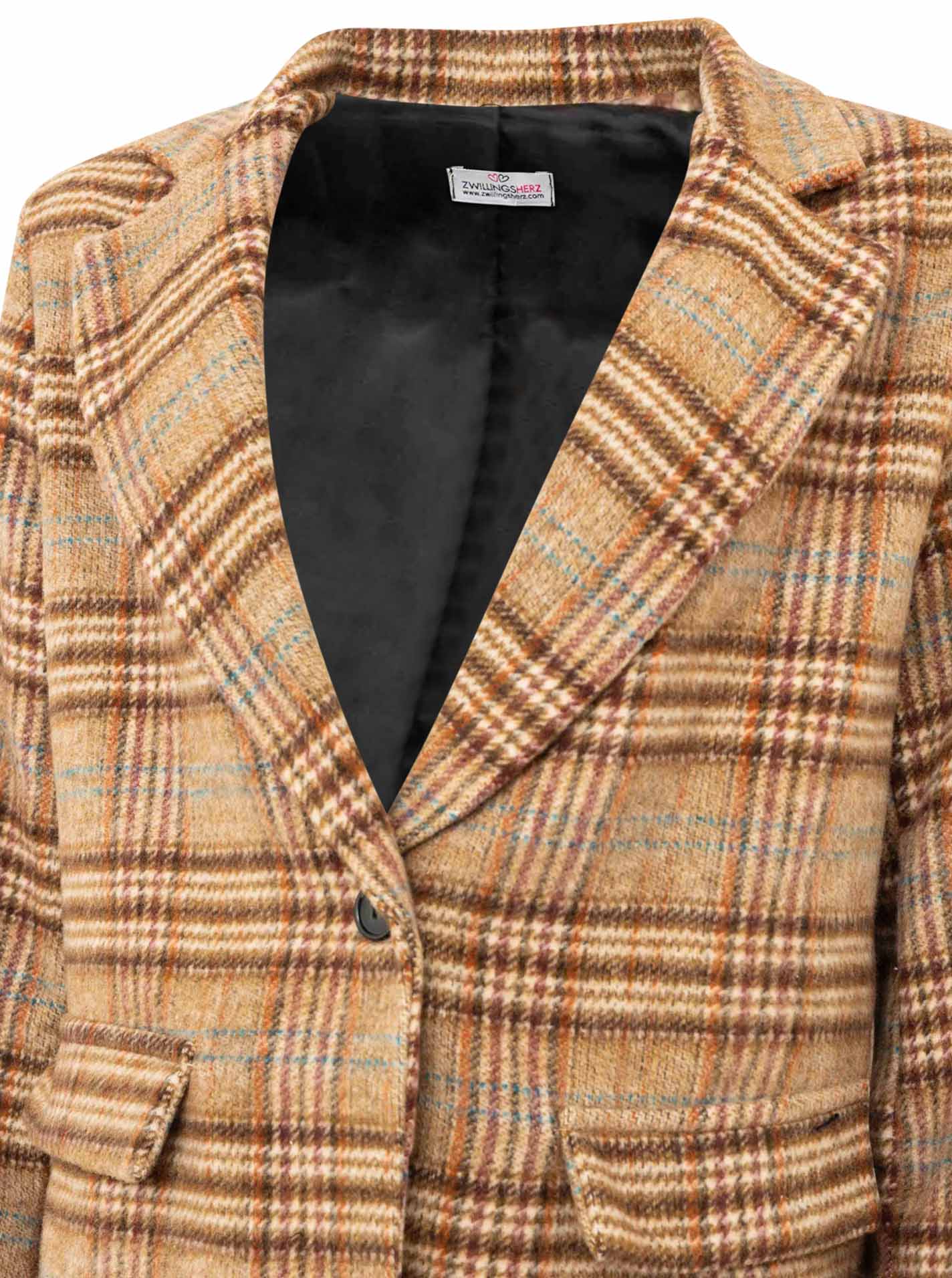 Blazer Wollmix "Herbstkaro"