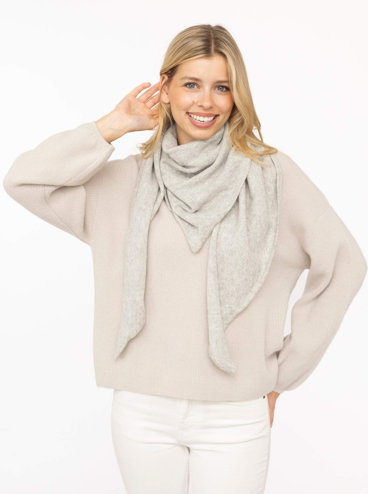100% Cashmere Dreieckstuch "Uni"