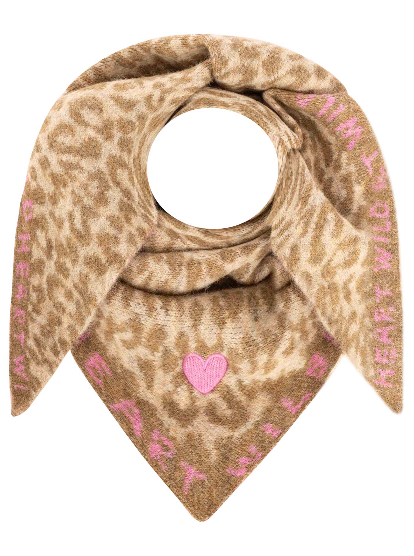 Dreieckstuch Strick "WILD HEART"