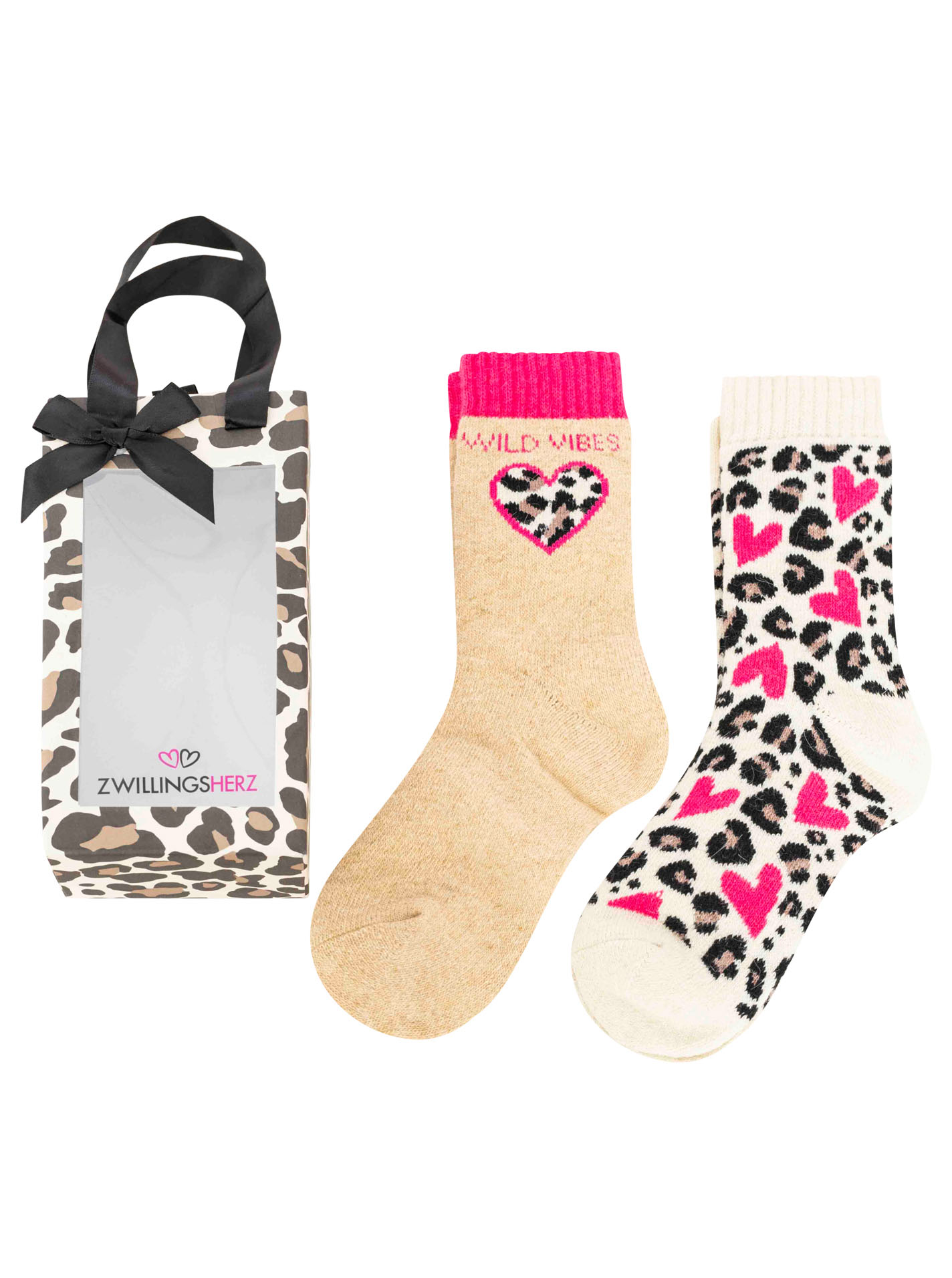 2er Pack Gifting Box Socken "Wild Leo"