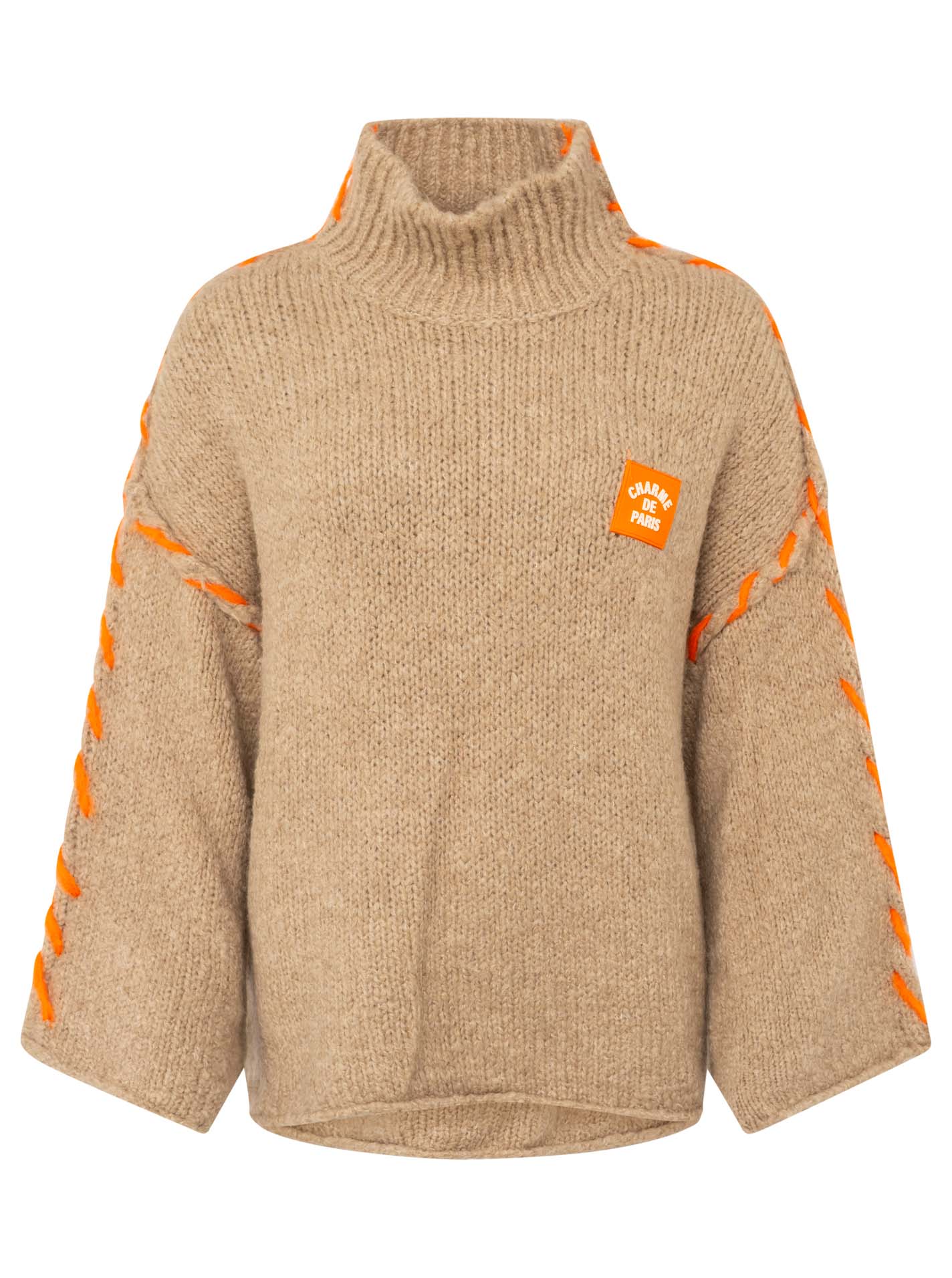 Oversize Wollmix Pullover "Stitch"