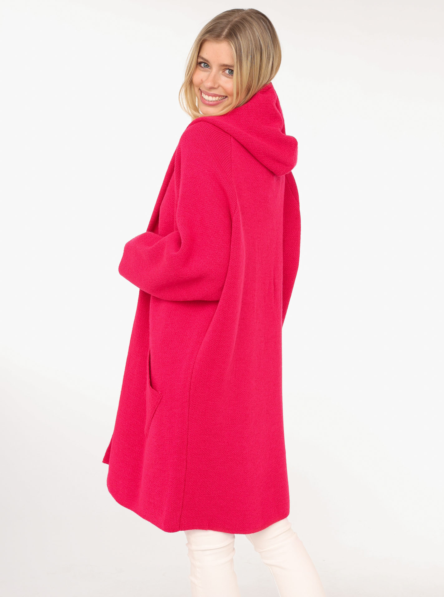 Kapuzenstrickjacke "New Vibes"
