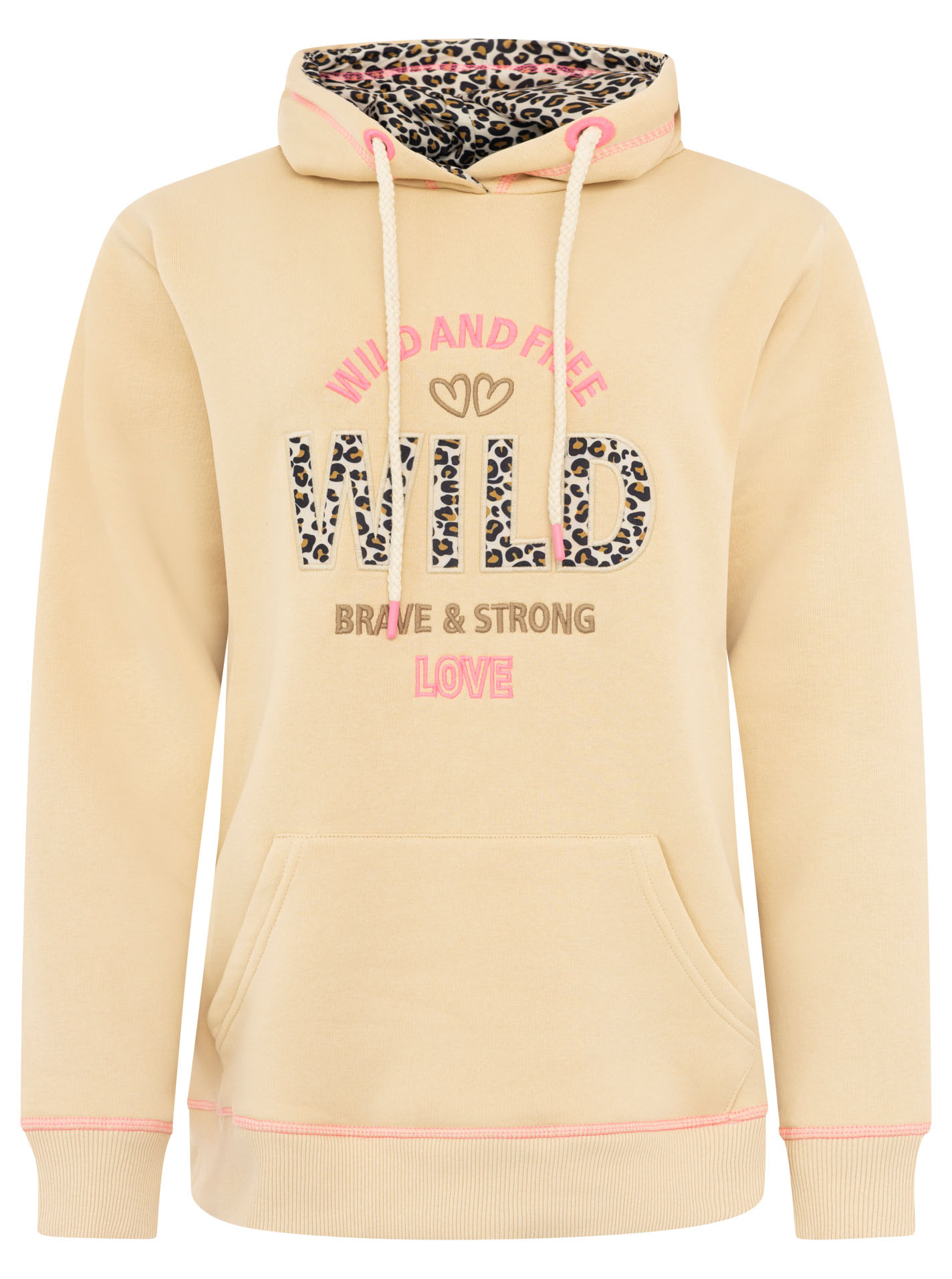 Hoodie "Wild Free Brave Strong"