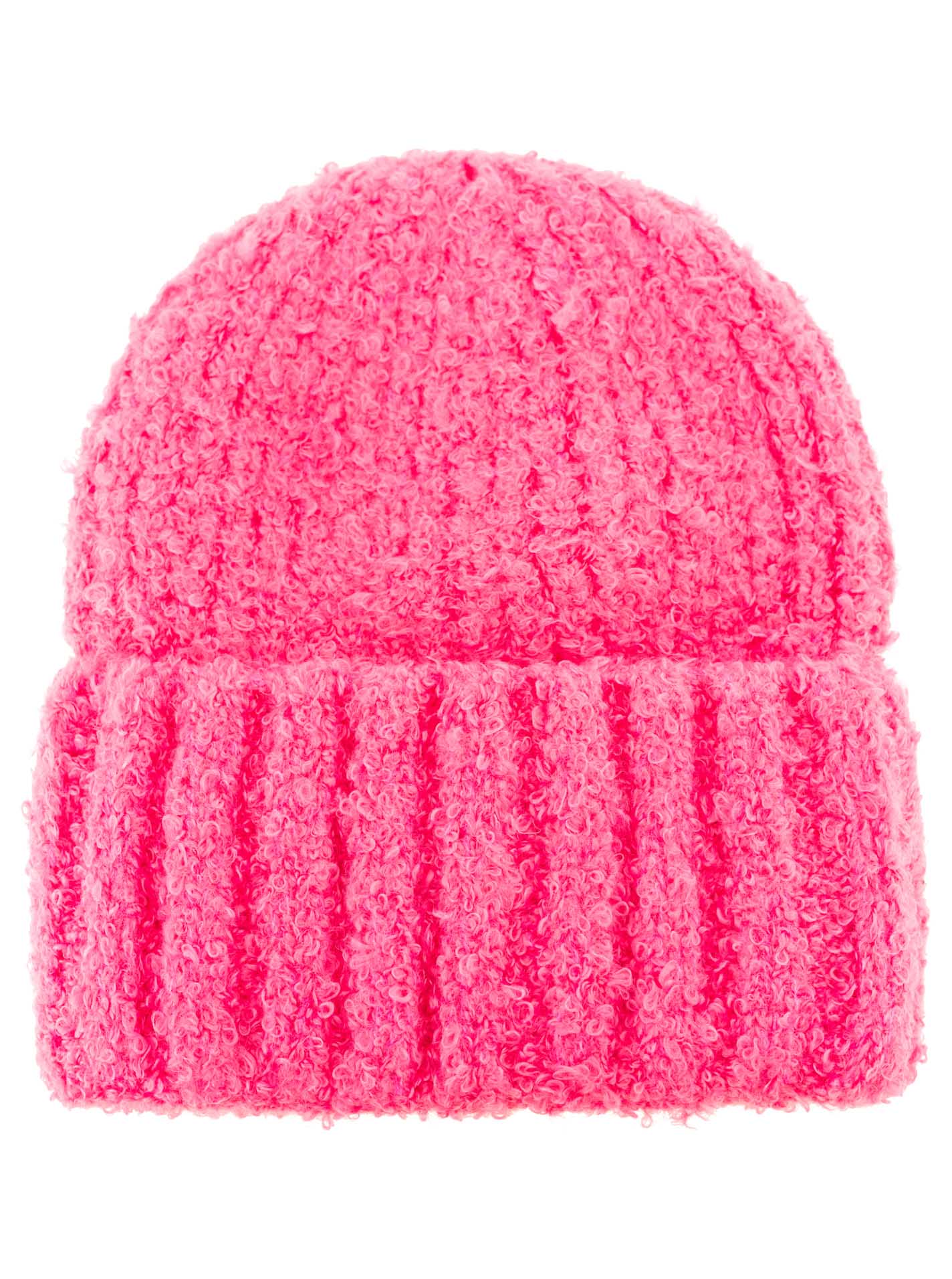 Umschlagmütze Boucle "Uni"