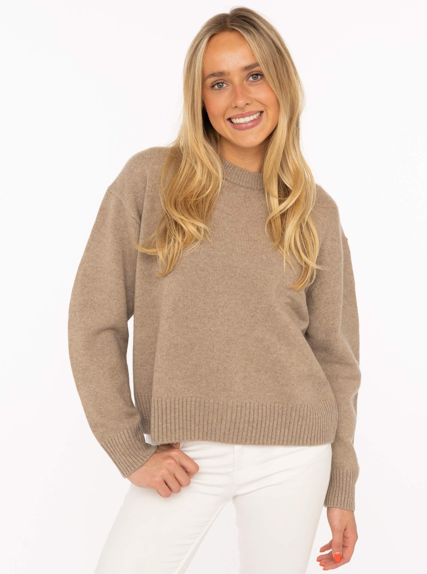 100% Cashmere Cozy Rundhals Pullover