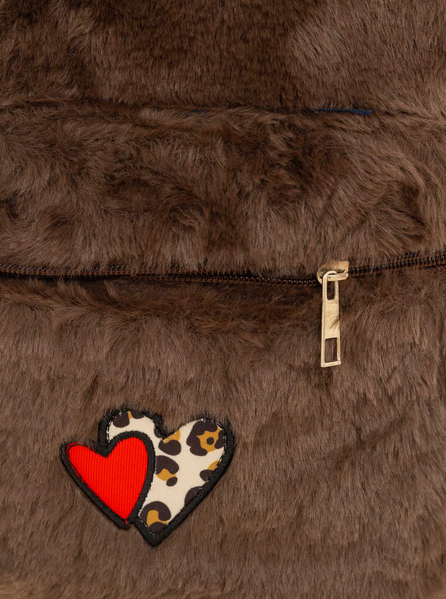 Rucksack Fake Fur "Leo & Herz"