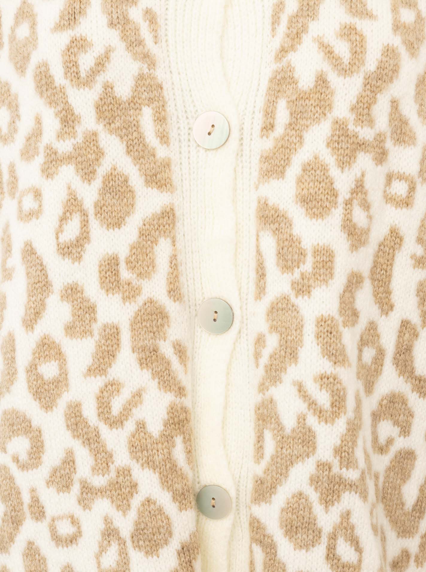 Cardigan Grobstrick "Neon Leo"