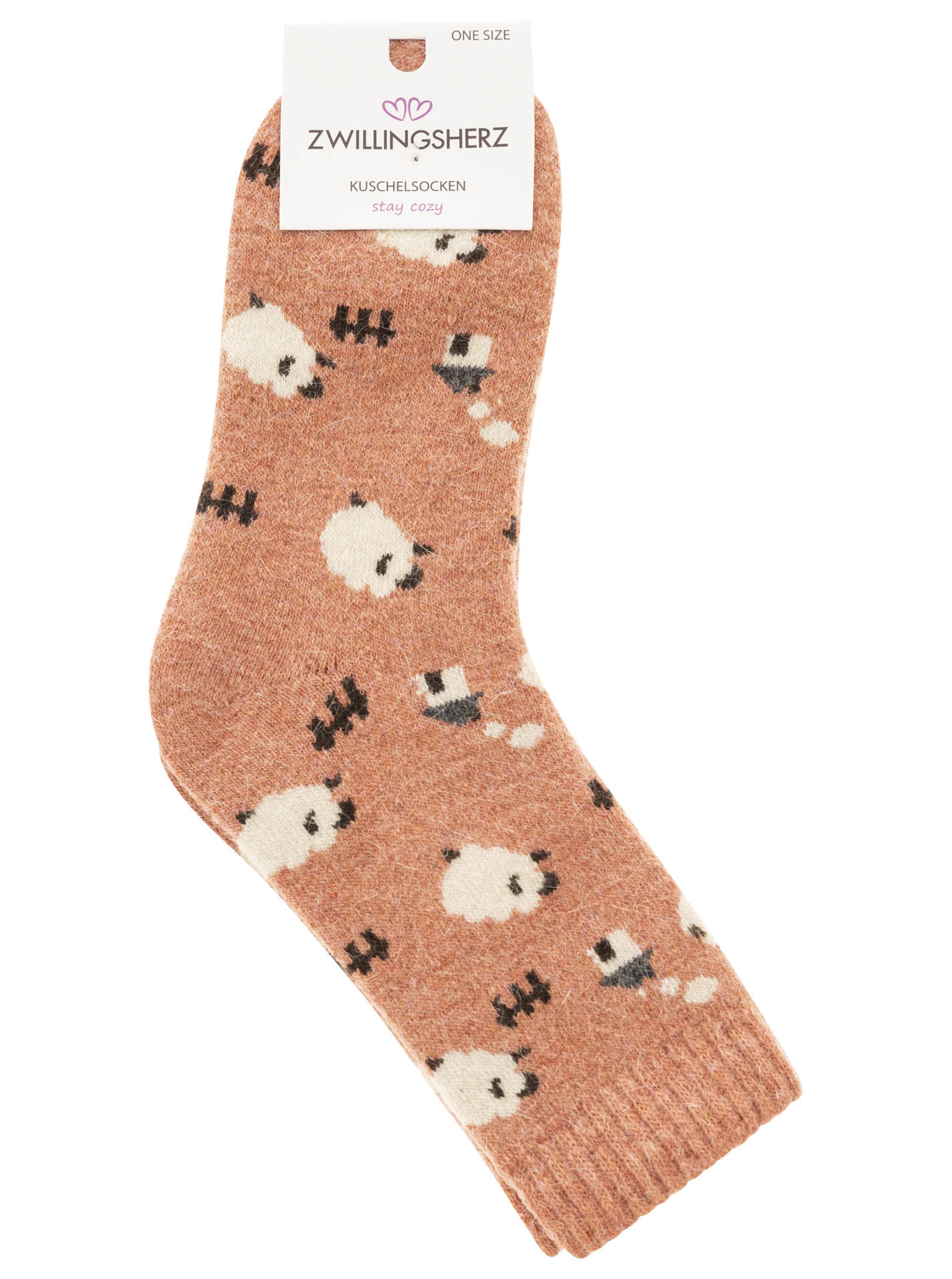 Kuschelsocken 10er Set Wollmix "Schaf" 