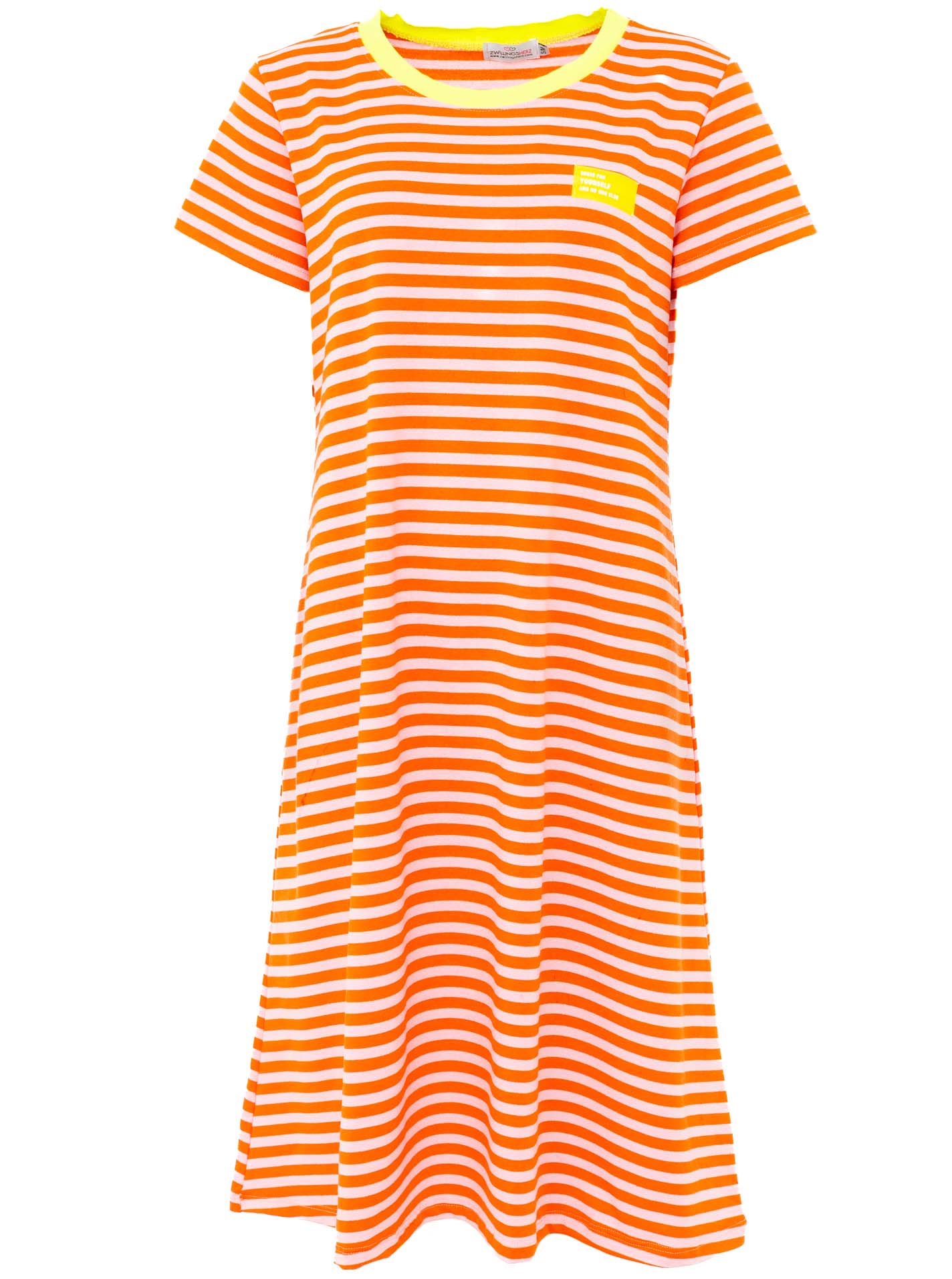 Sweat Kleid "Neon Streifen"