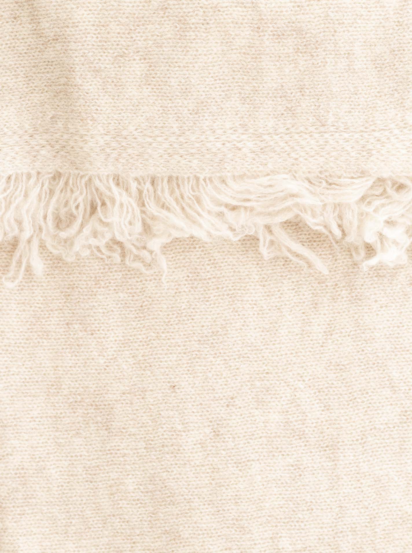 100% Cashmere XXL Fransenschal