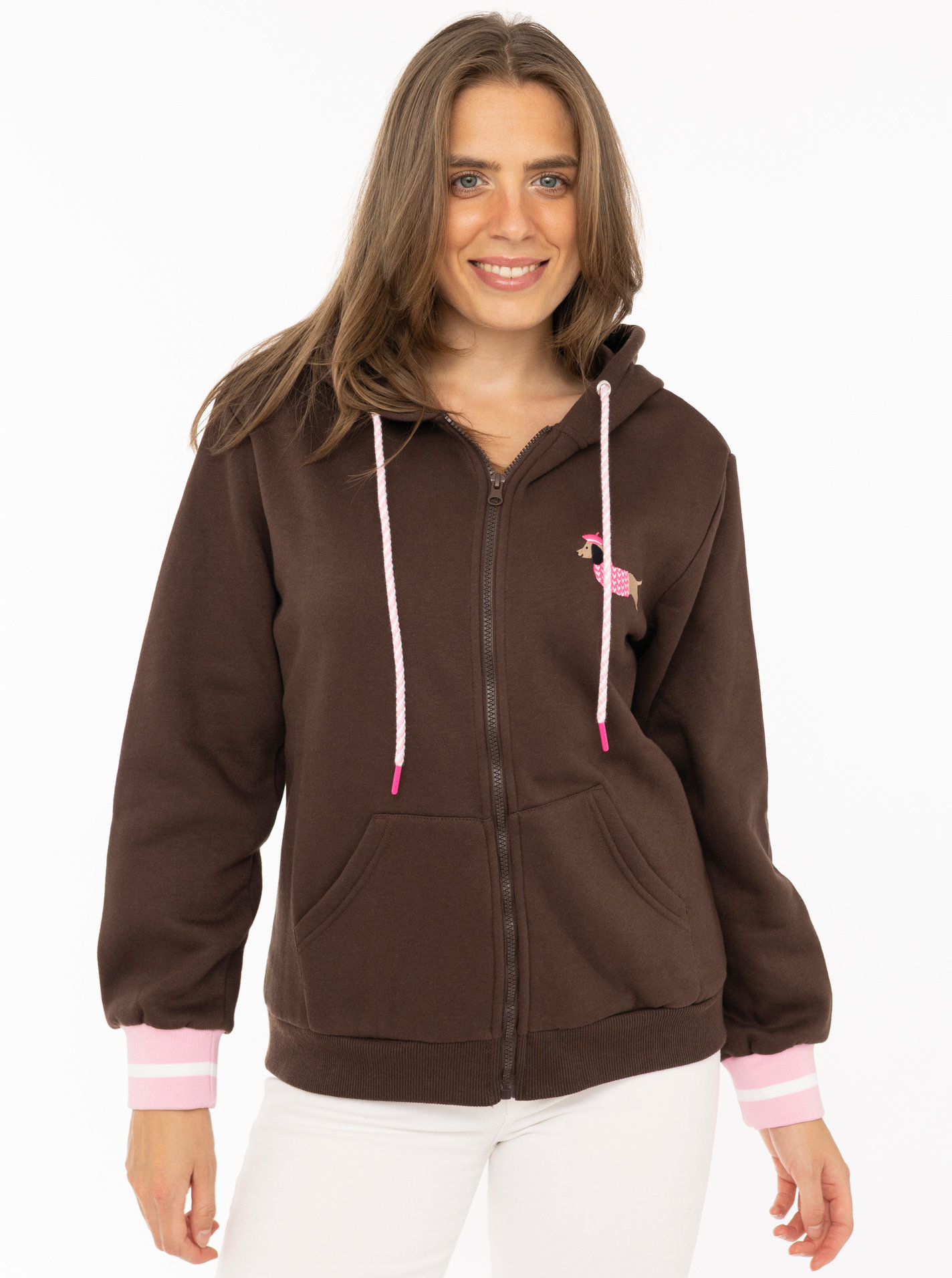 Hoodiejacke "Très Bien"