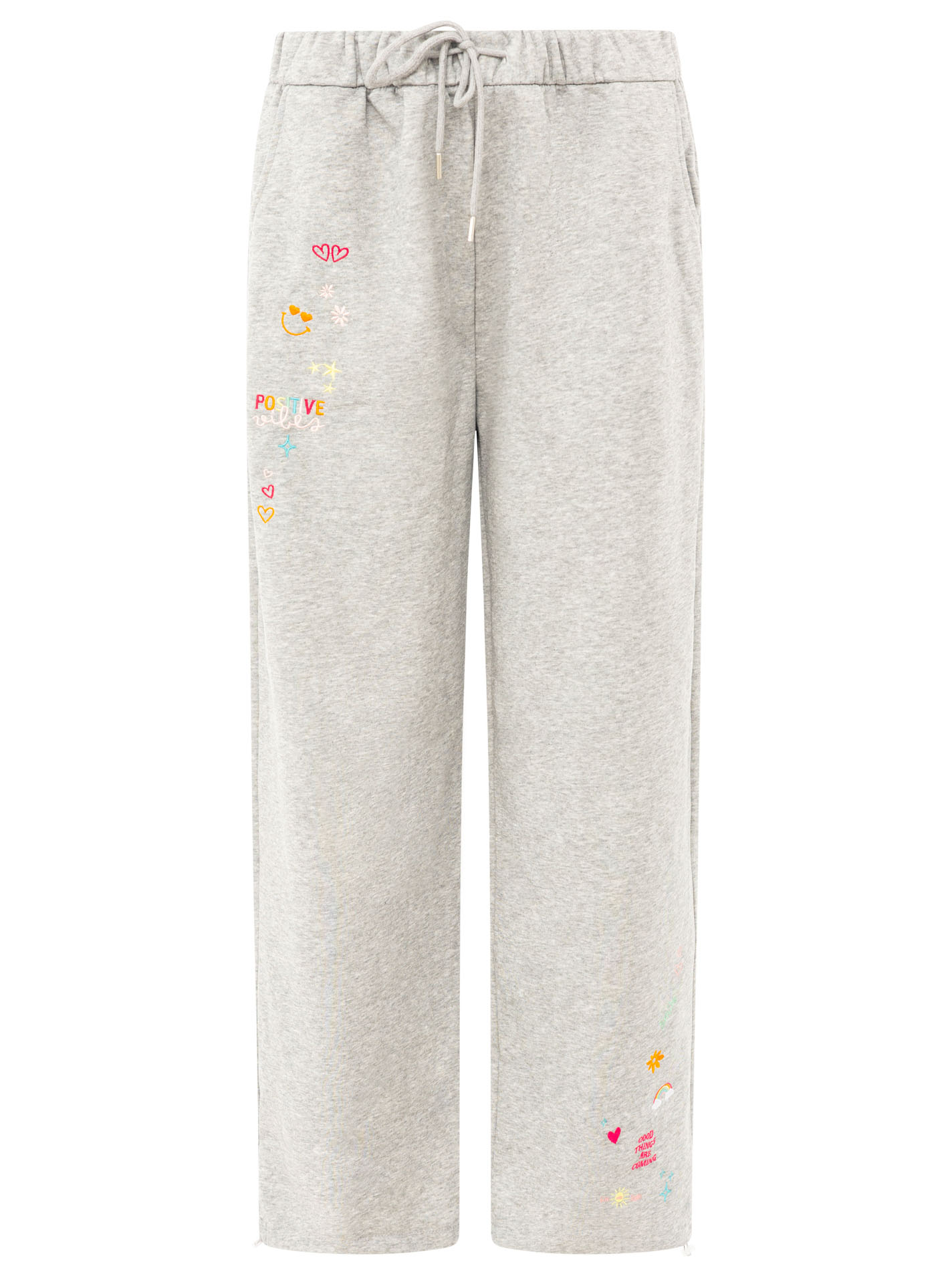 Sweat Hose "Positive Vibes & Stickerei"